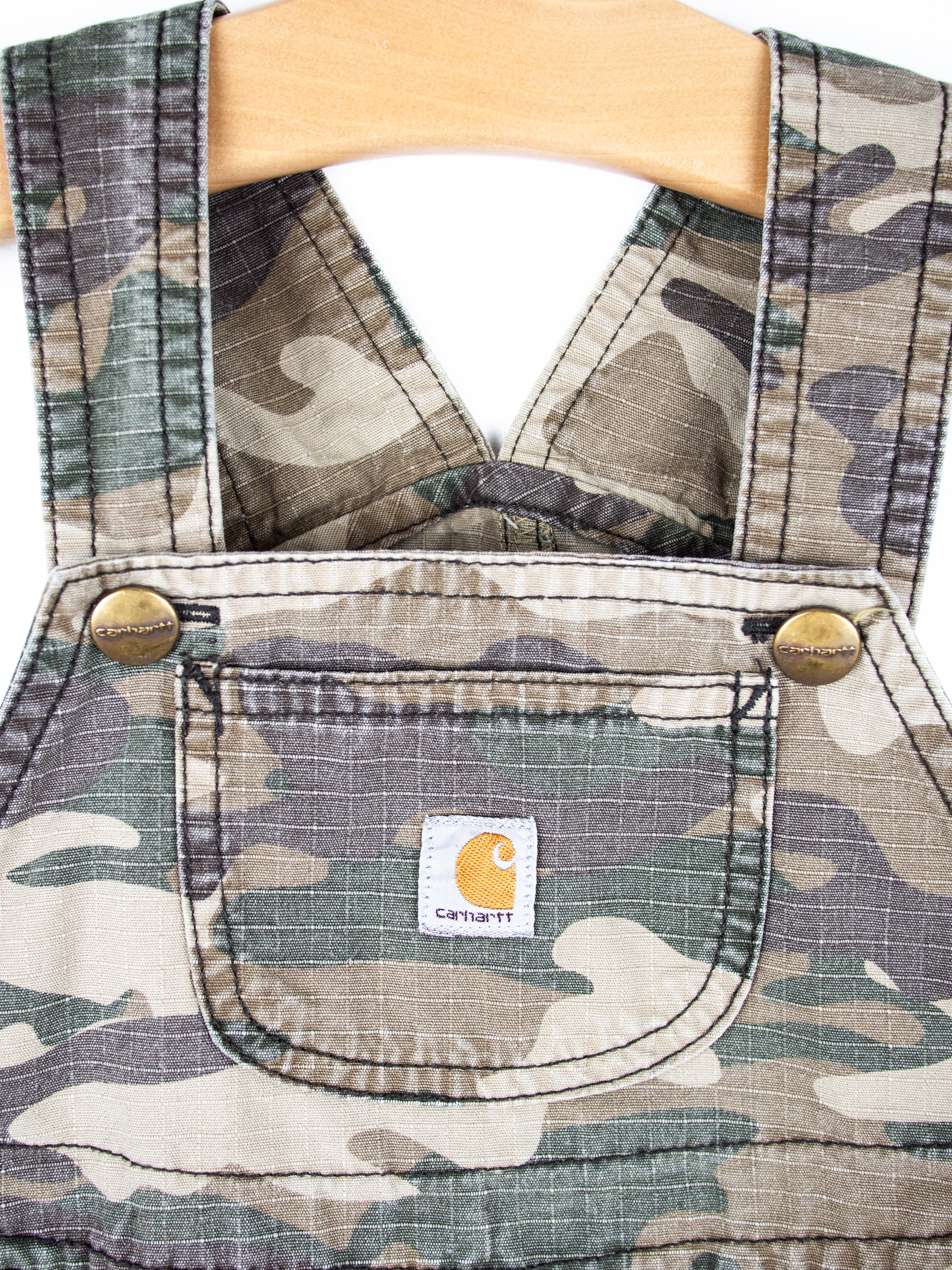 Carhartt Camo Dungaree Shorties - Age 18 months