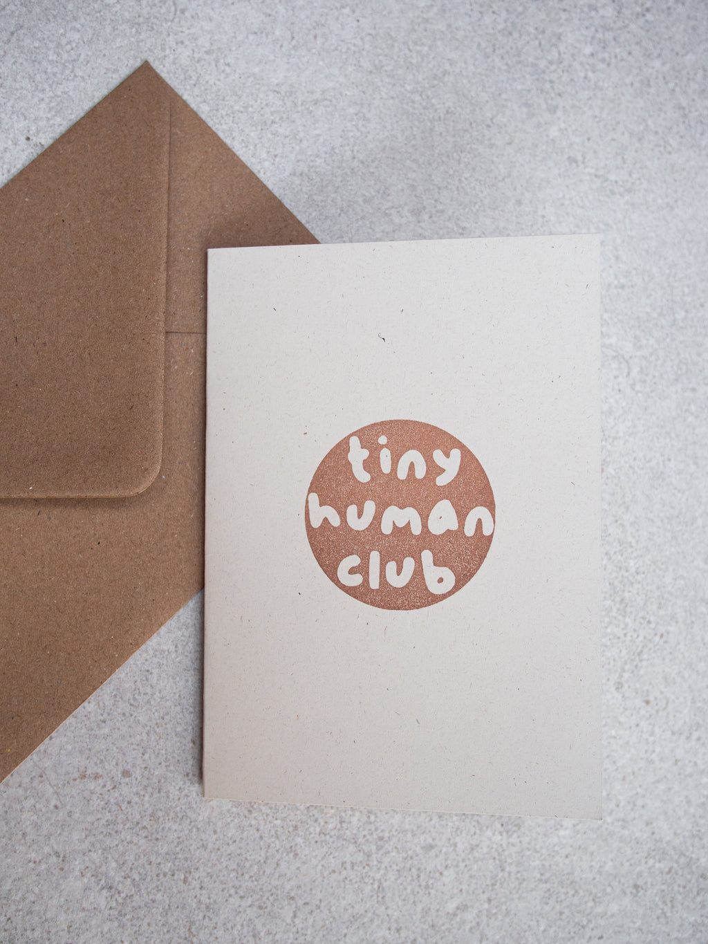 Tiny Human Club Greetings Card