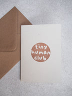 Tiny Human Club Greetings Card