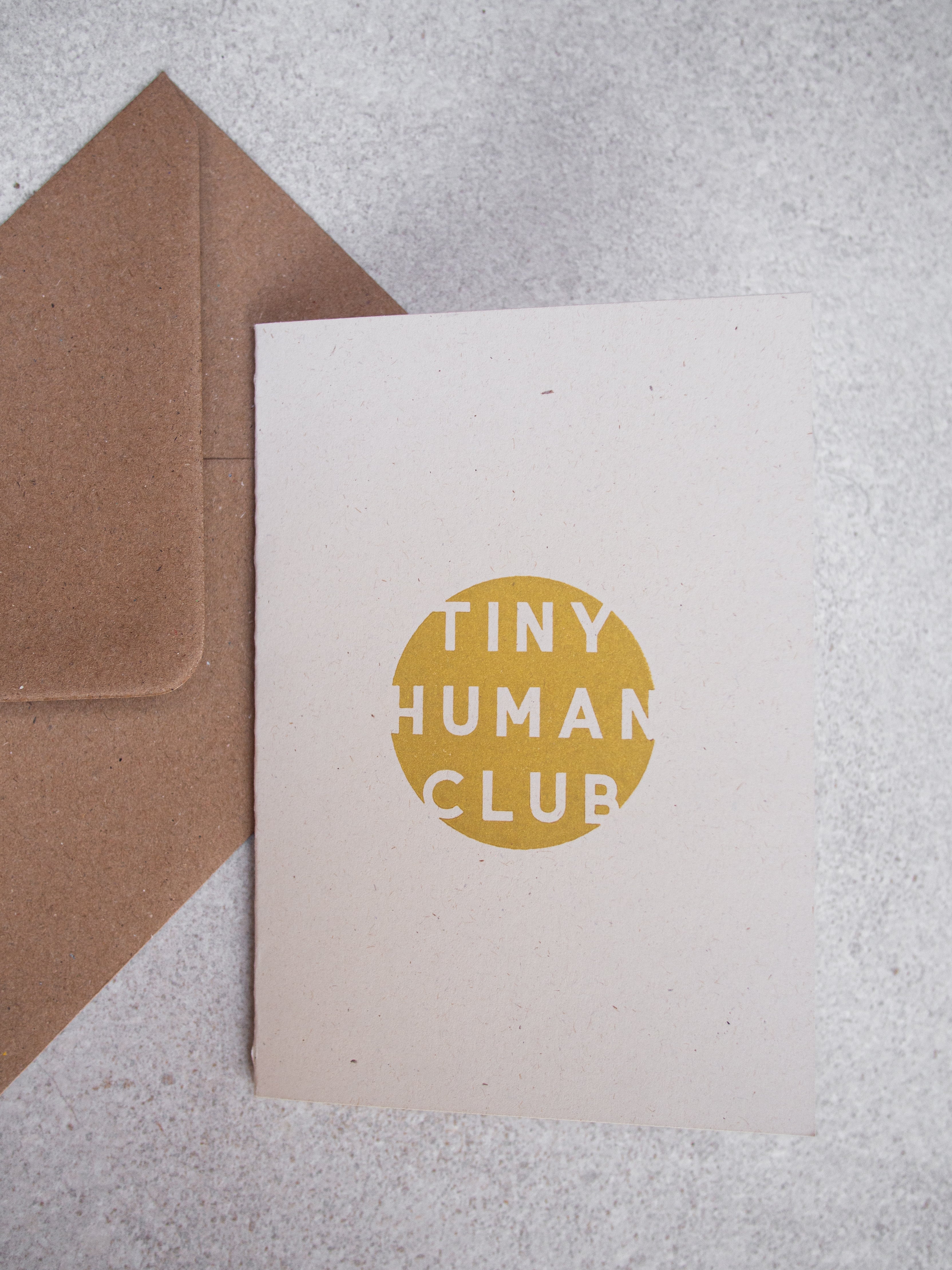 Tiny Human Club Greetings Card