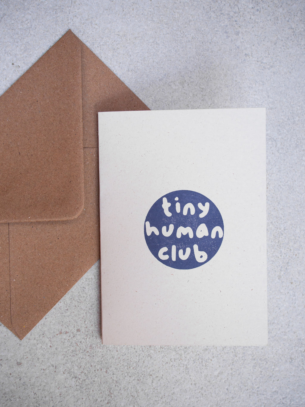 Tiny Human Club Greetings Card