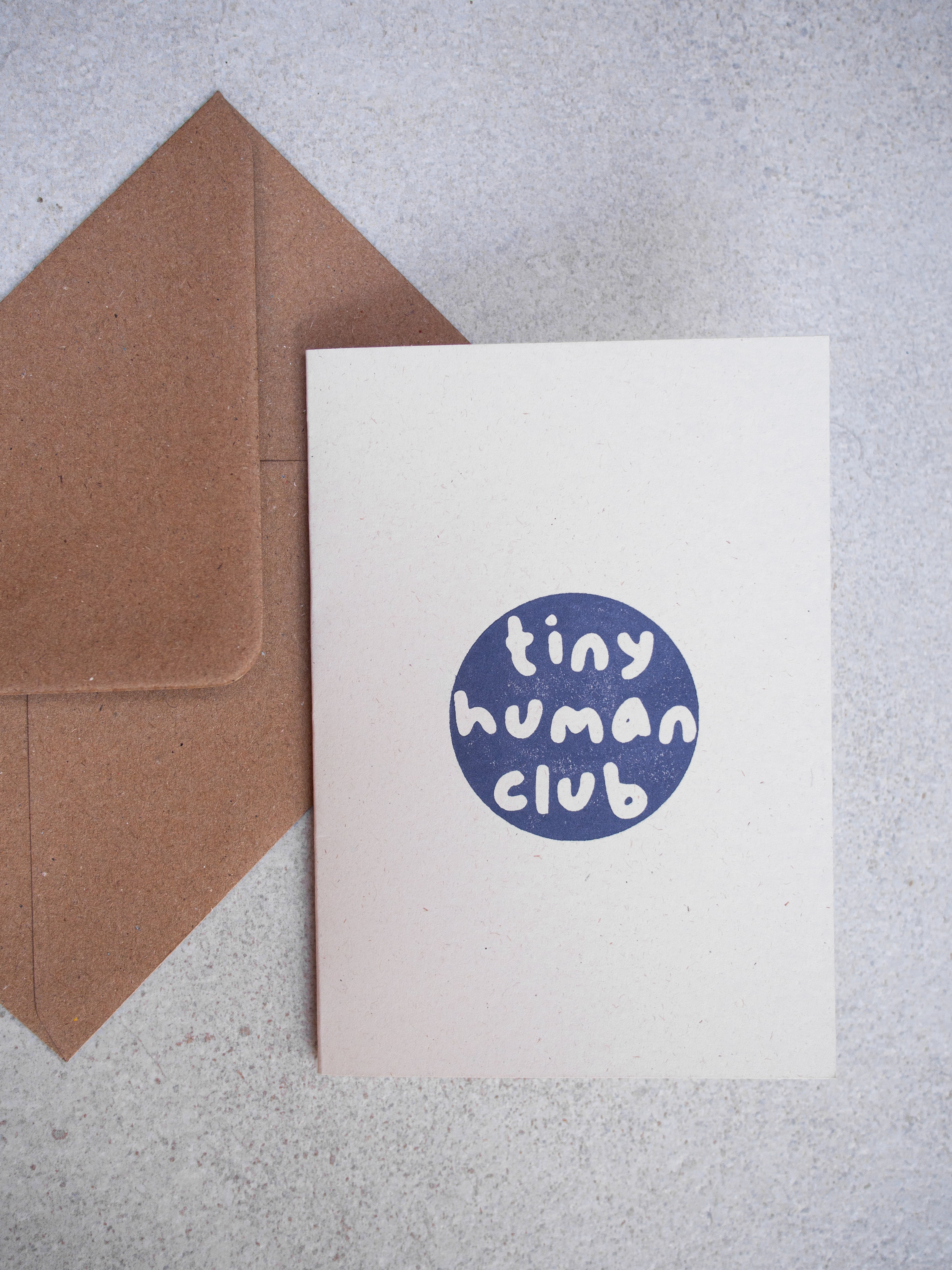 Tiny Human Club Greetings Card
