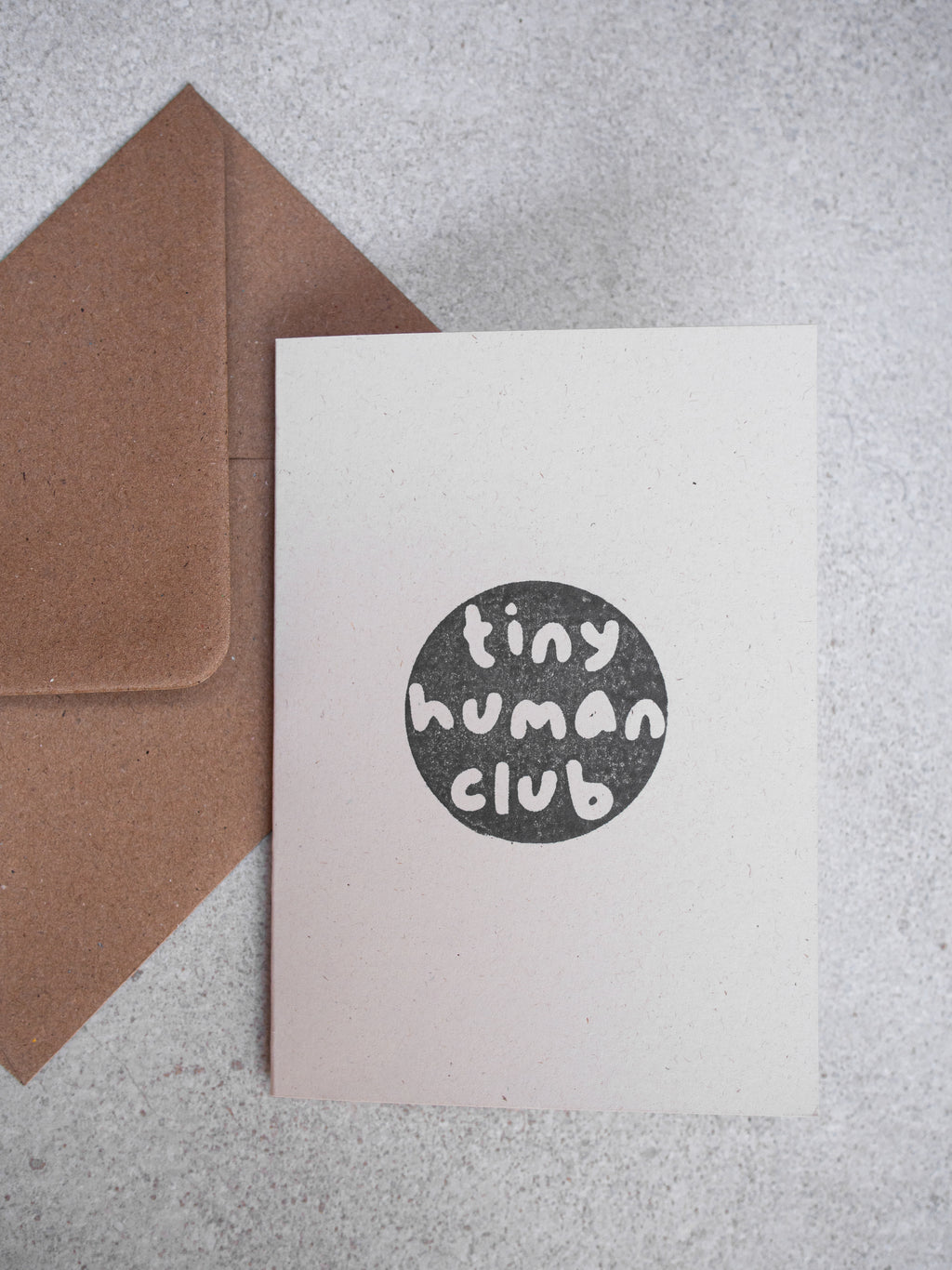 Tiny Human Club Greetings Card