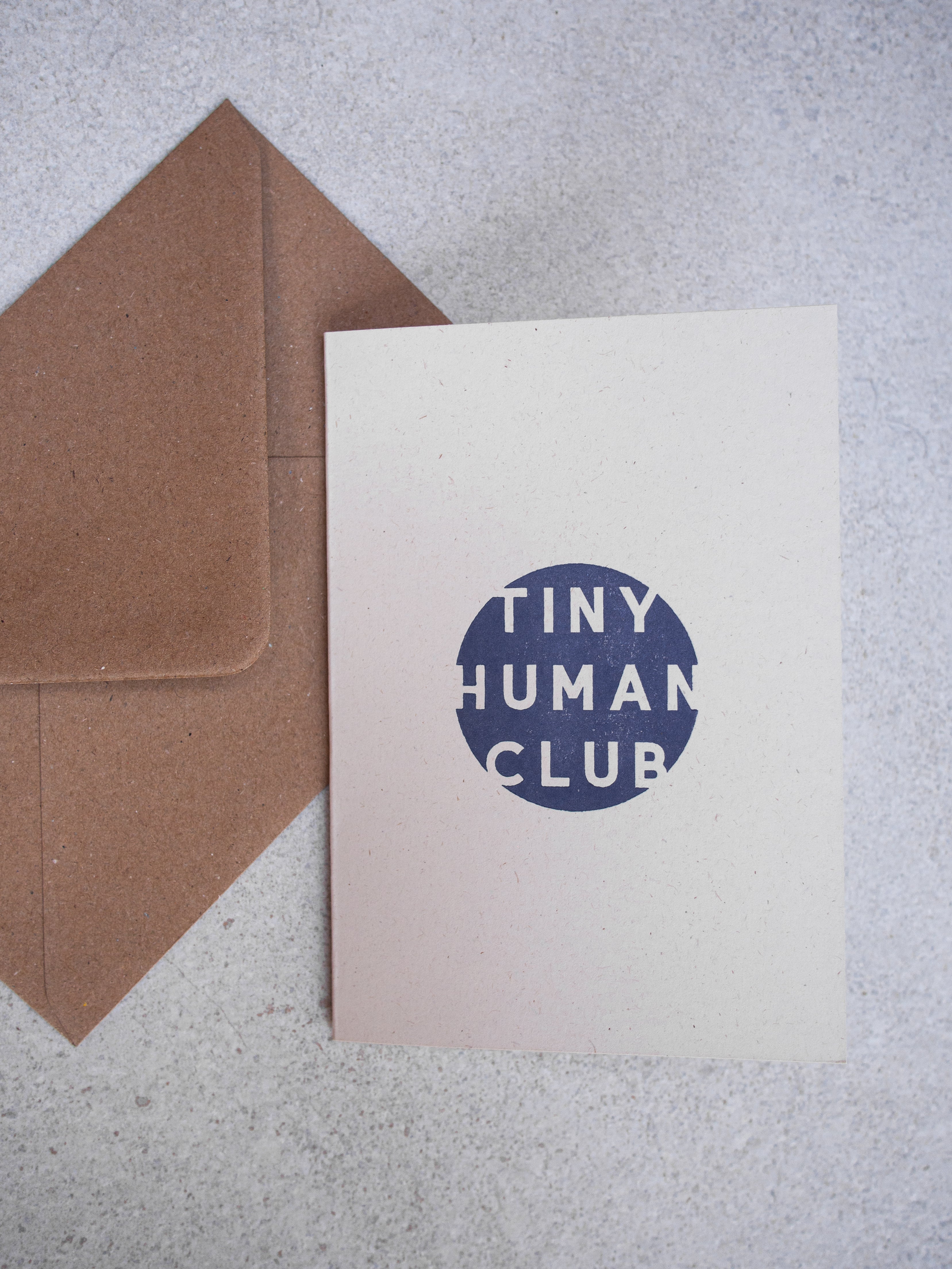 Tiny Human Club Greetings Card