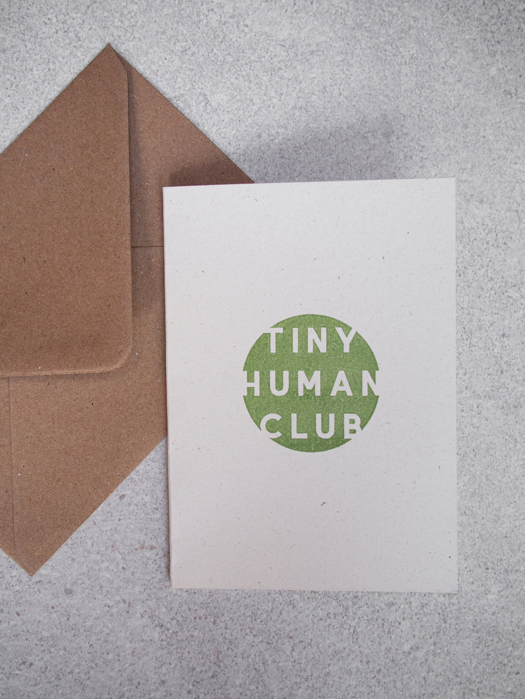 Tiny Human Club Greetings Card