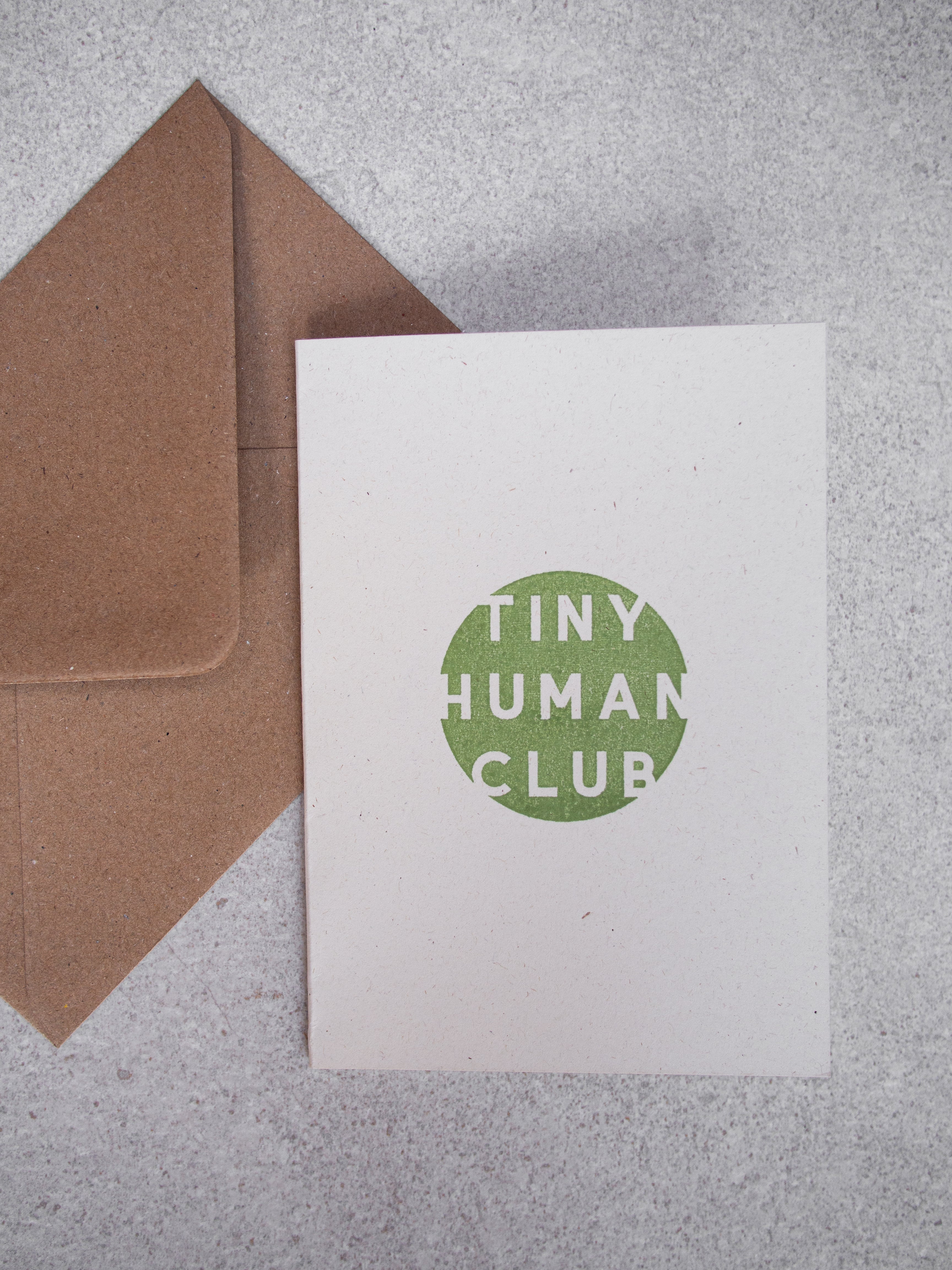 Tiny Human Club Greetings Card