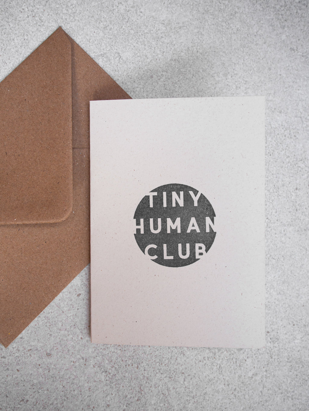 Tiny Human Club Greetings Card