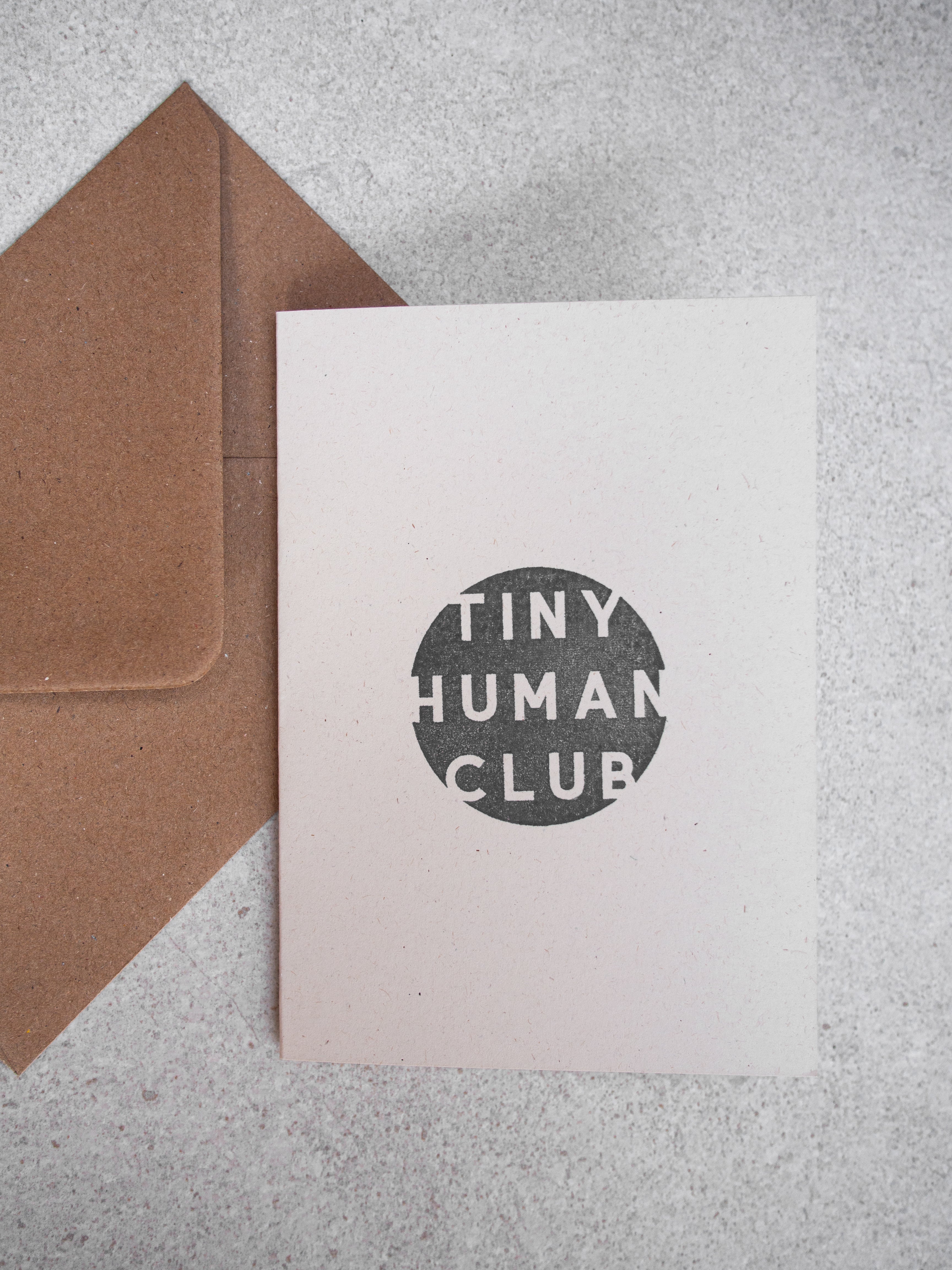 Tiny Human Club Greetings Card