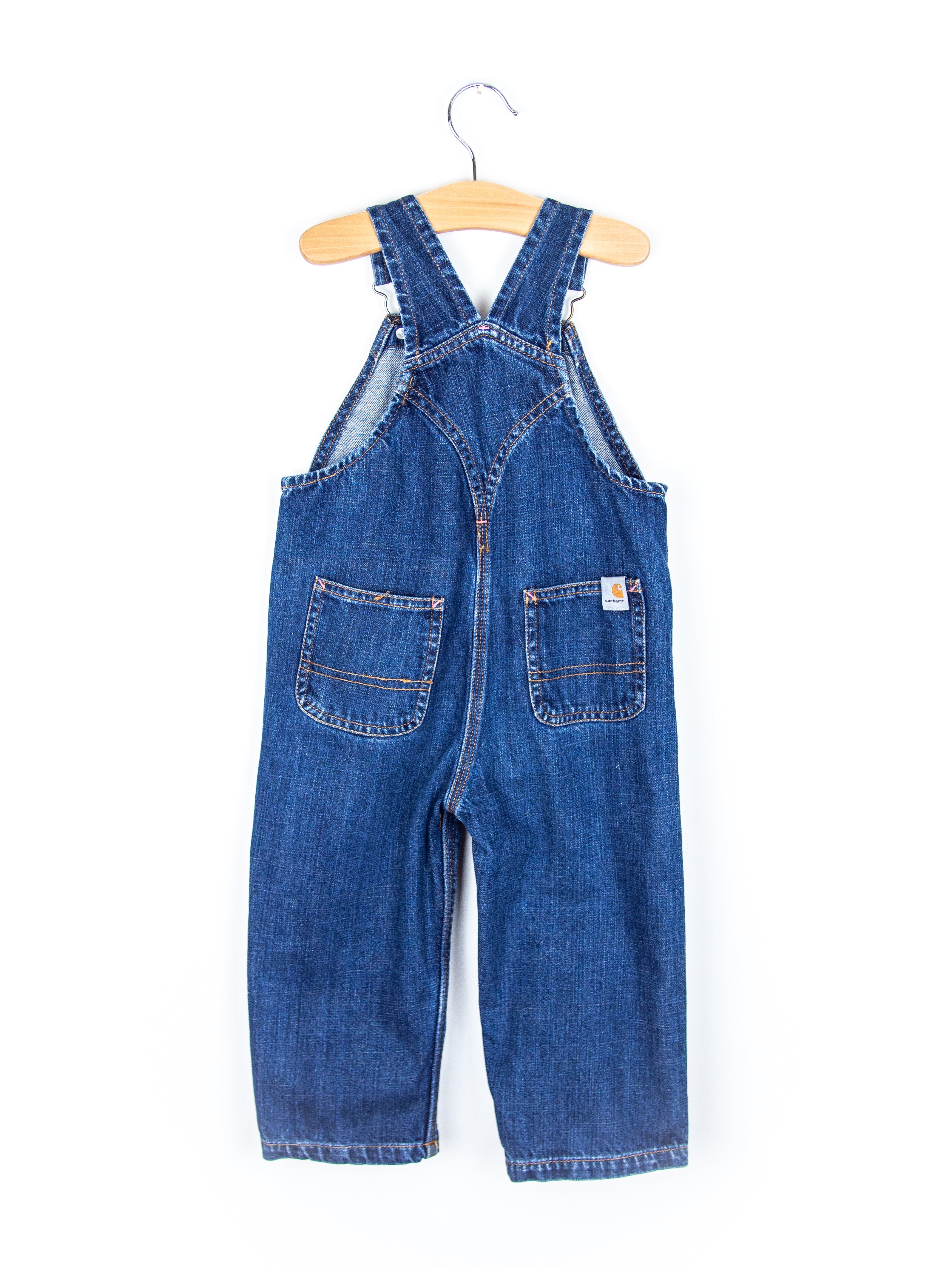Carhartt Embroidered Denim Dungarees - Age 2T