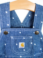Carhartt Logo Dot Denim Dungaree Shorties