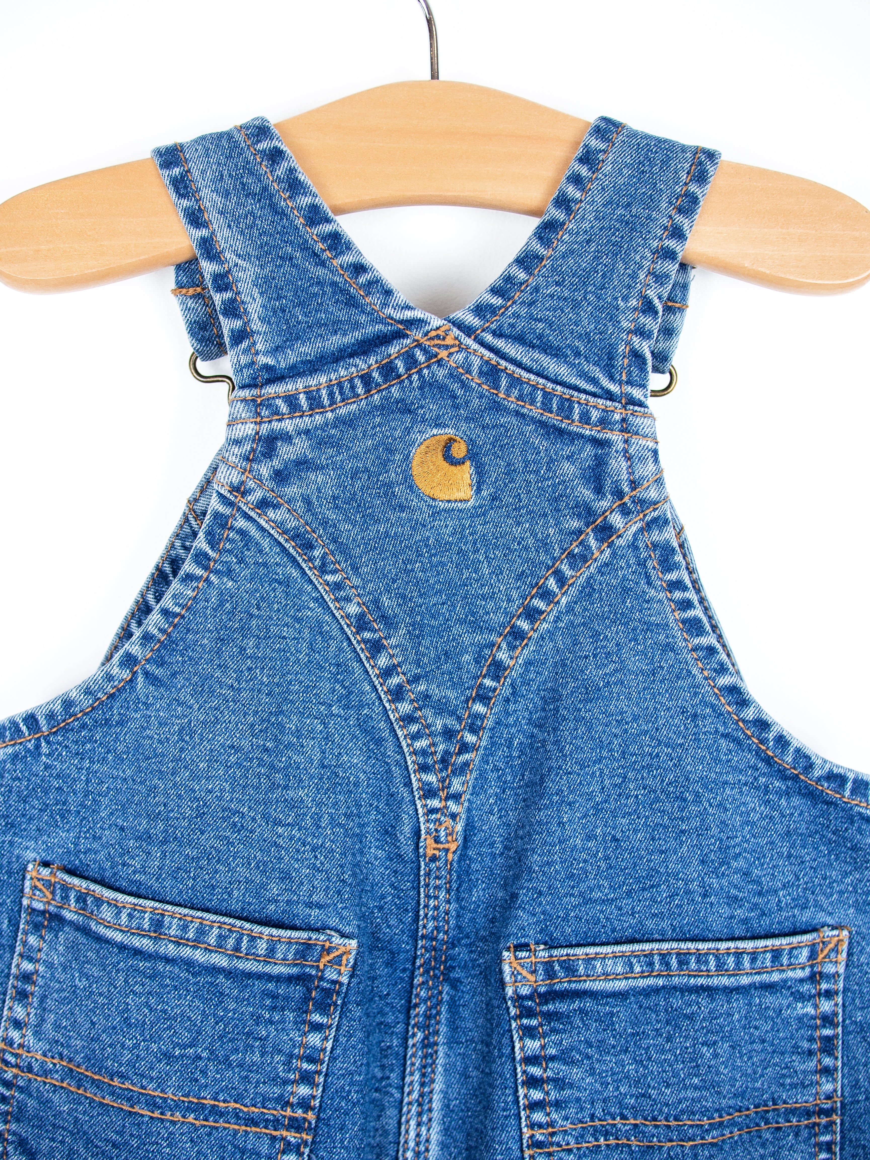 Carhartt Denim Dungaree Shorties - Age 12 months