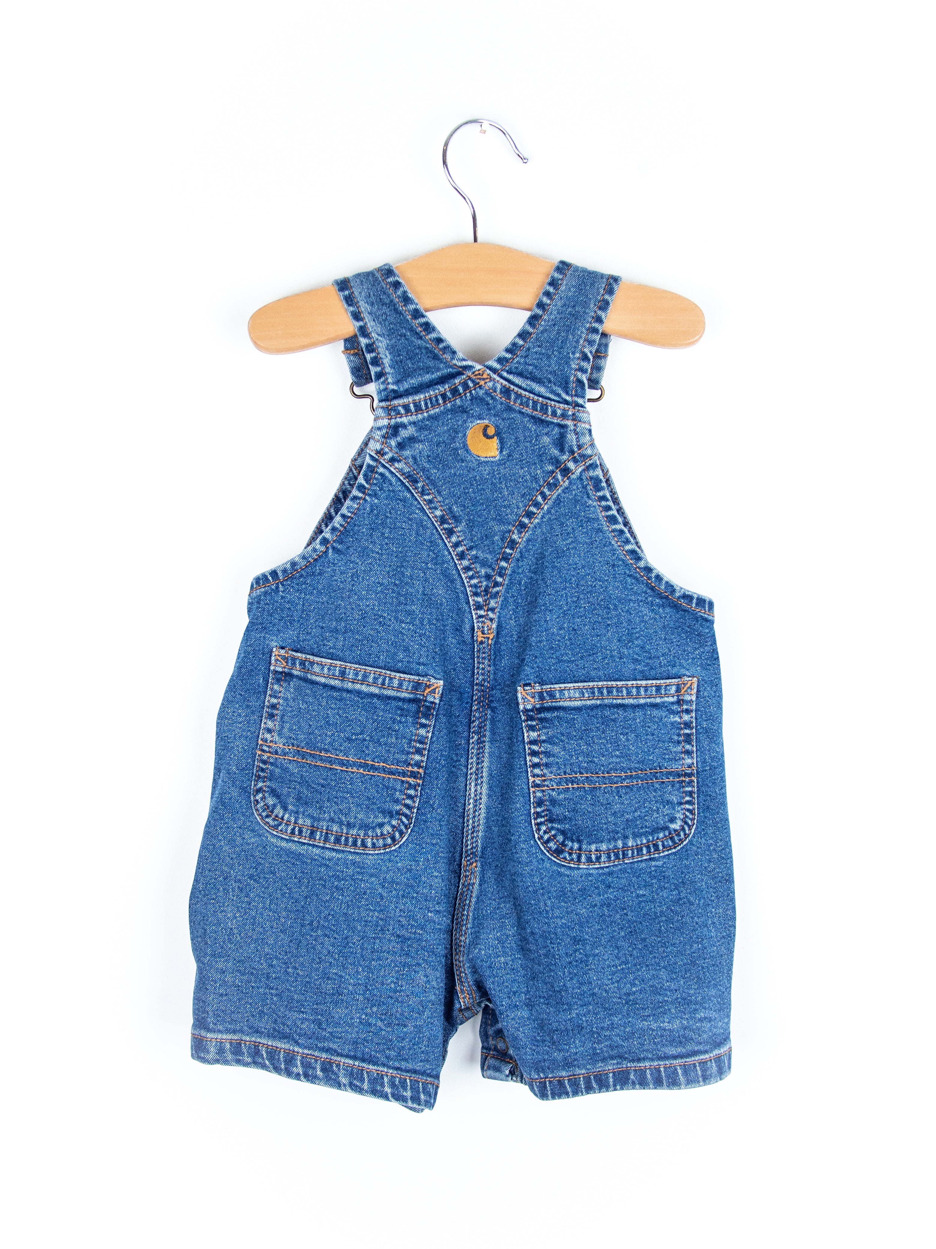 Carhartt Denim Dungaree Shorties - Age 12 months