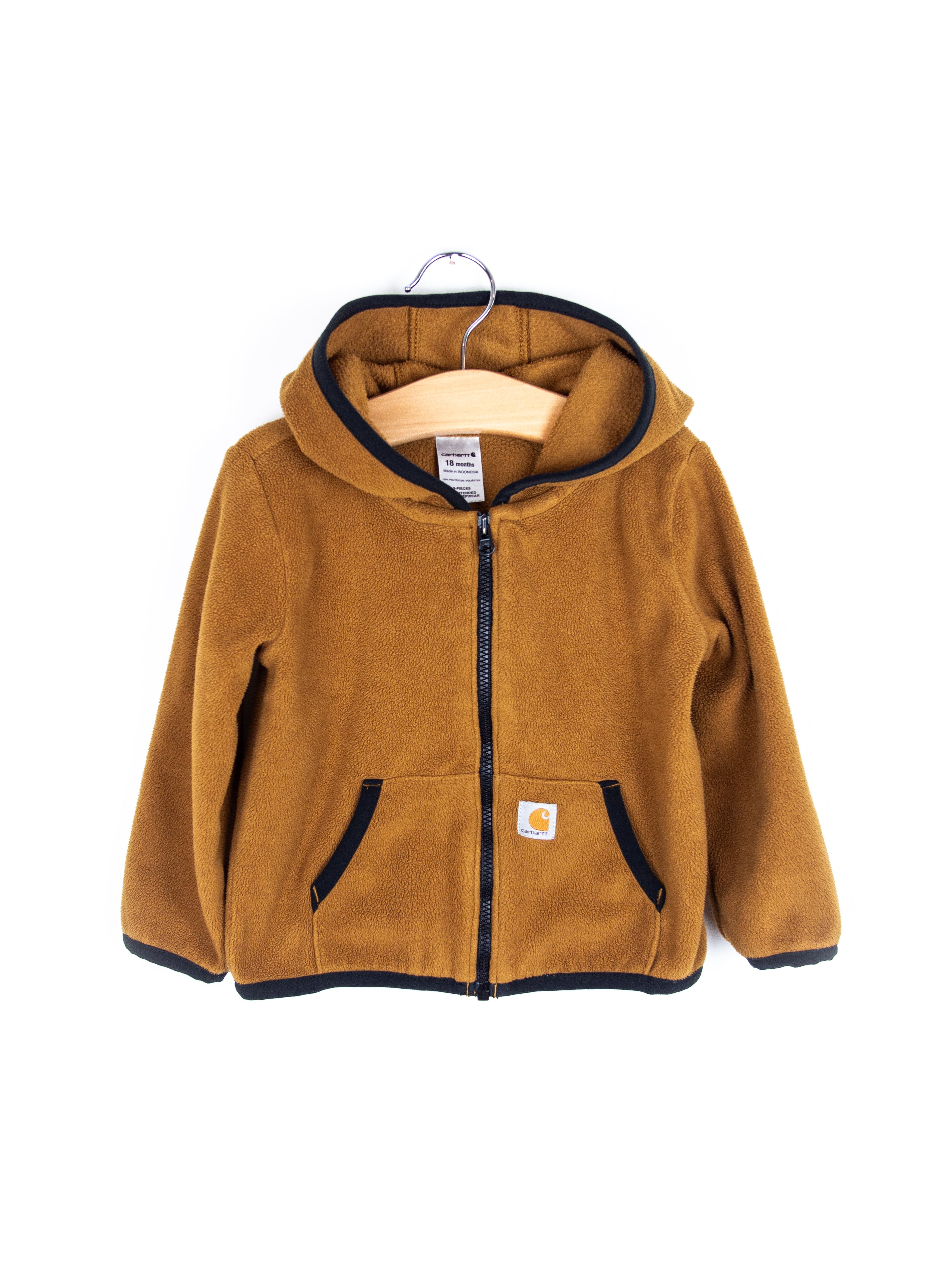 Carhartt Brown Fleece Hoody - Age 18-24 months