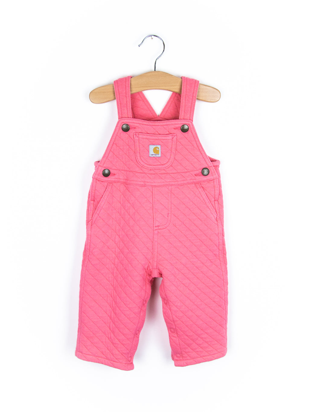 Carhartt Pink Quilted Jersey Dungarees - Age 6 months