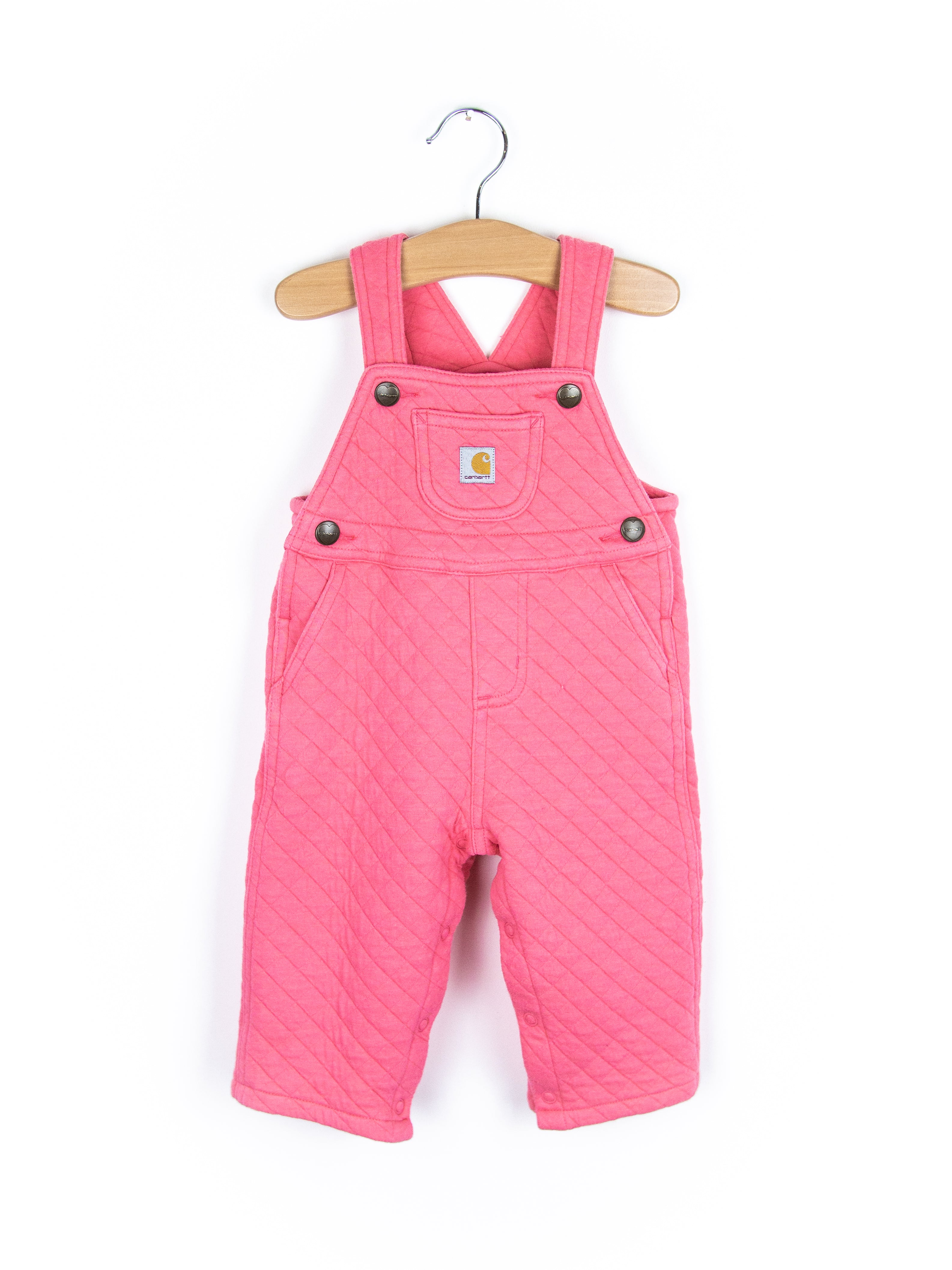 Carhartt Forest Green Quilted Jersey Dungarees - Age 6 months