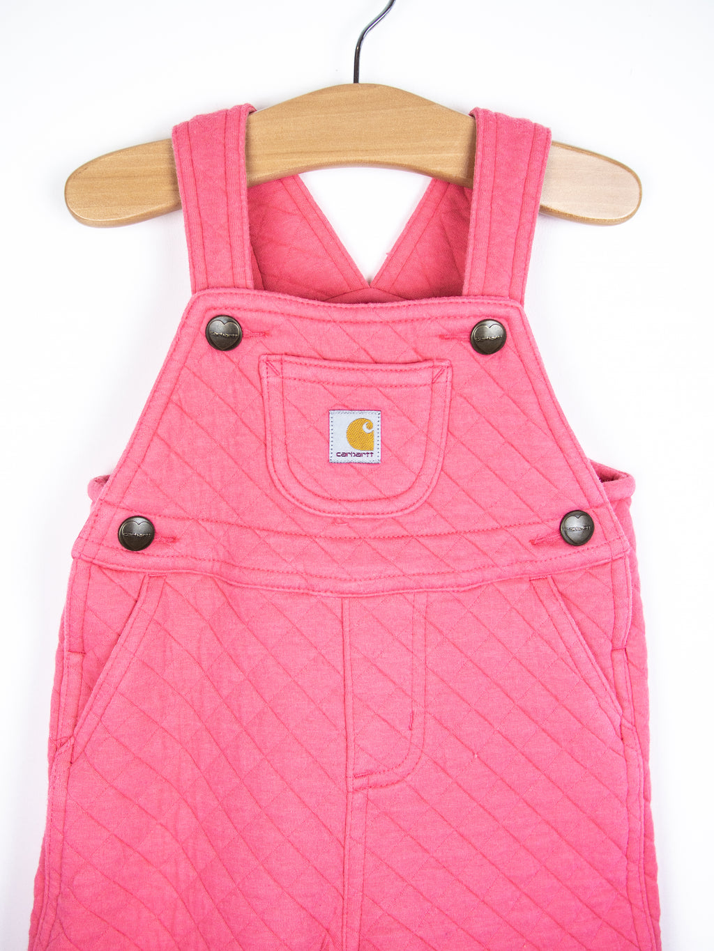 Carhartt Pink Quilted Jersey Dungarees - Age 6 months