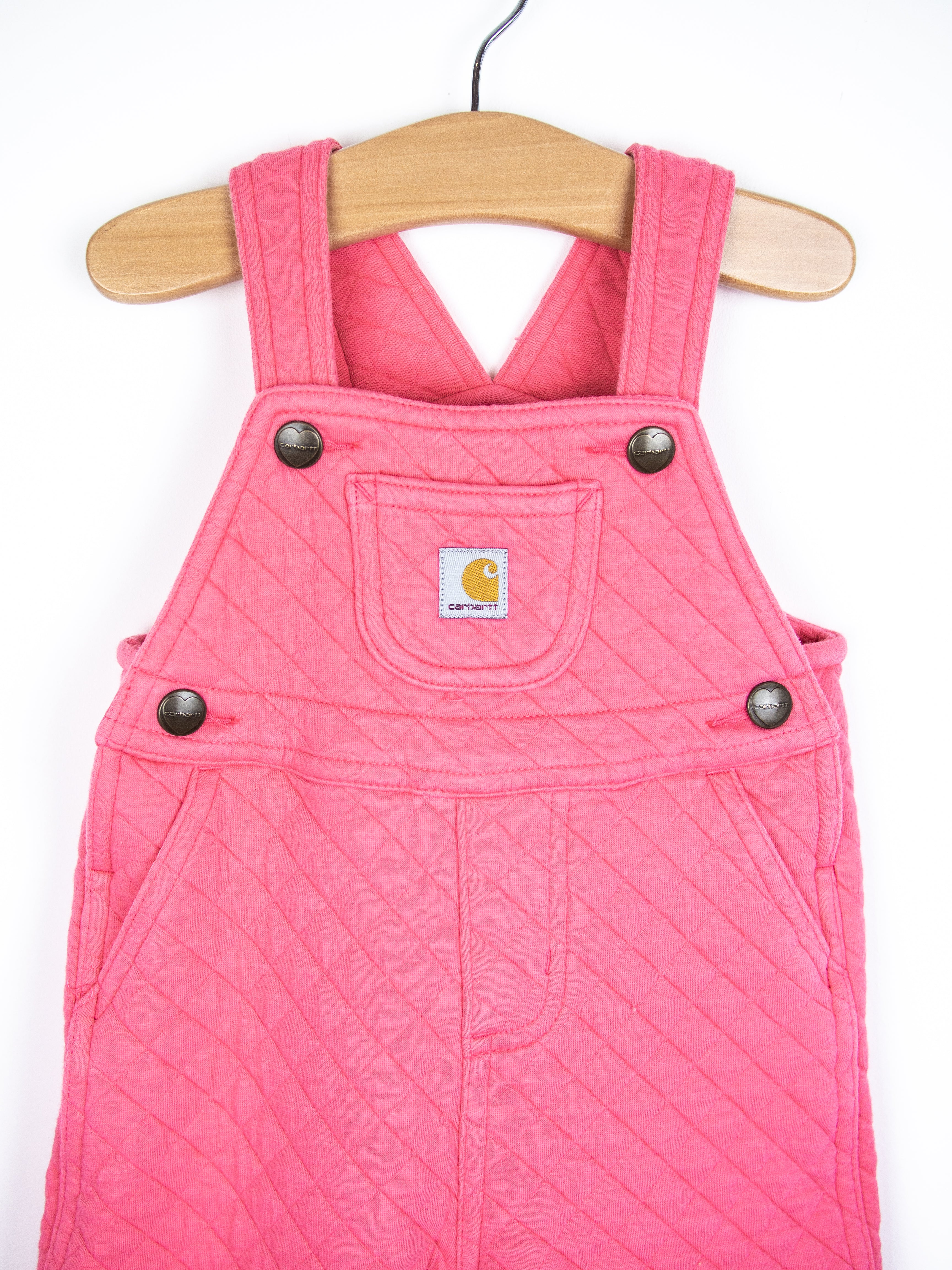 Carhartt Forest Green Quilted Jersey Dungarees - Age 6 months