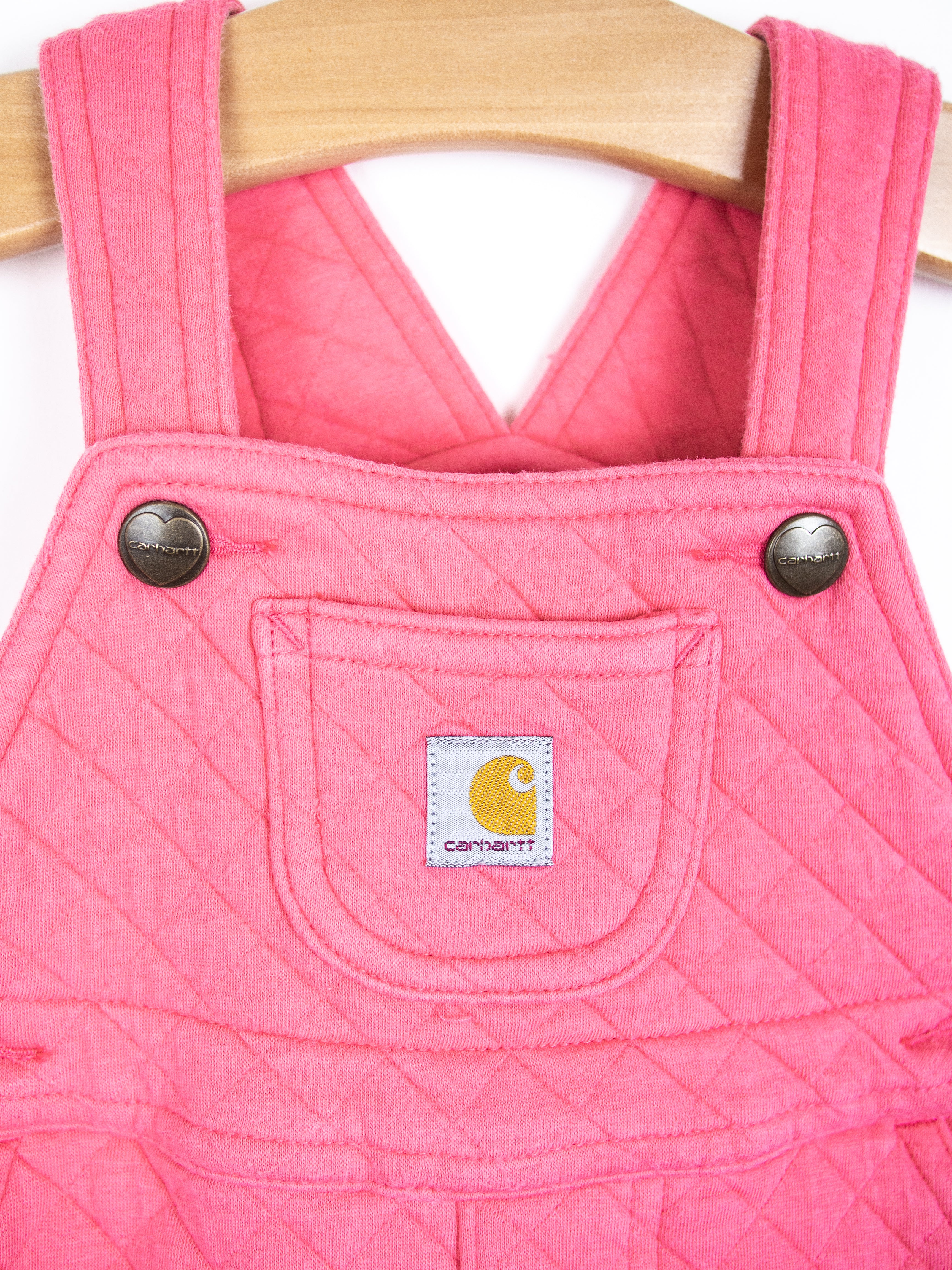 Carhartt Forest Green Quilted Jersey Dungarees - Age 6 months