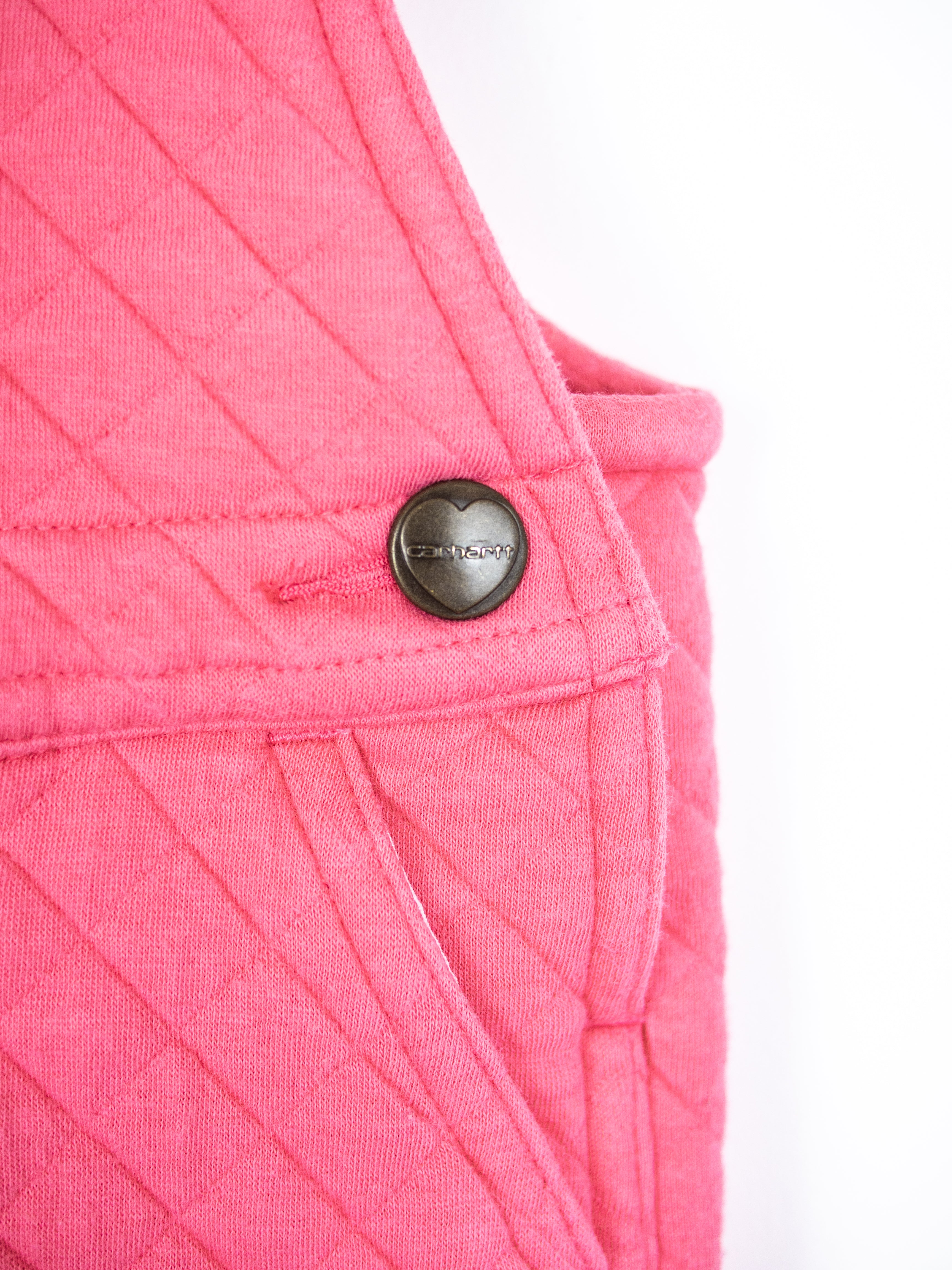 Carhartt Pink Quilted Jersey Dungarees - Age 6 months