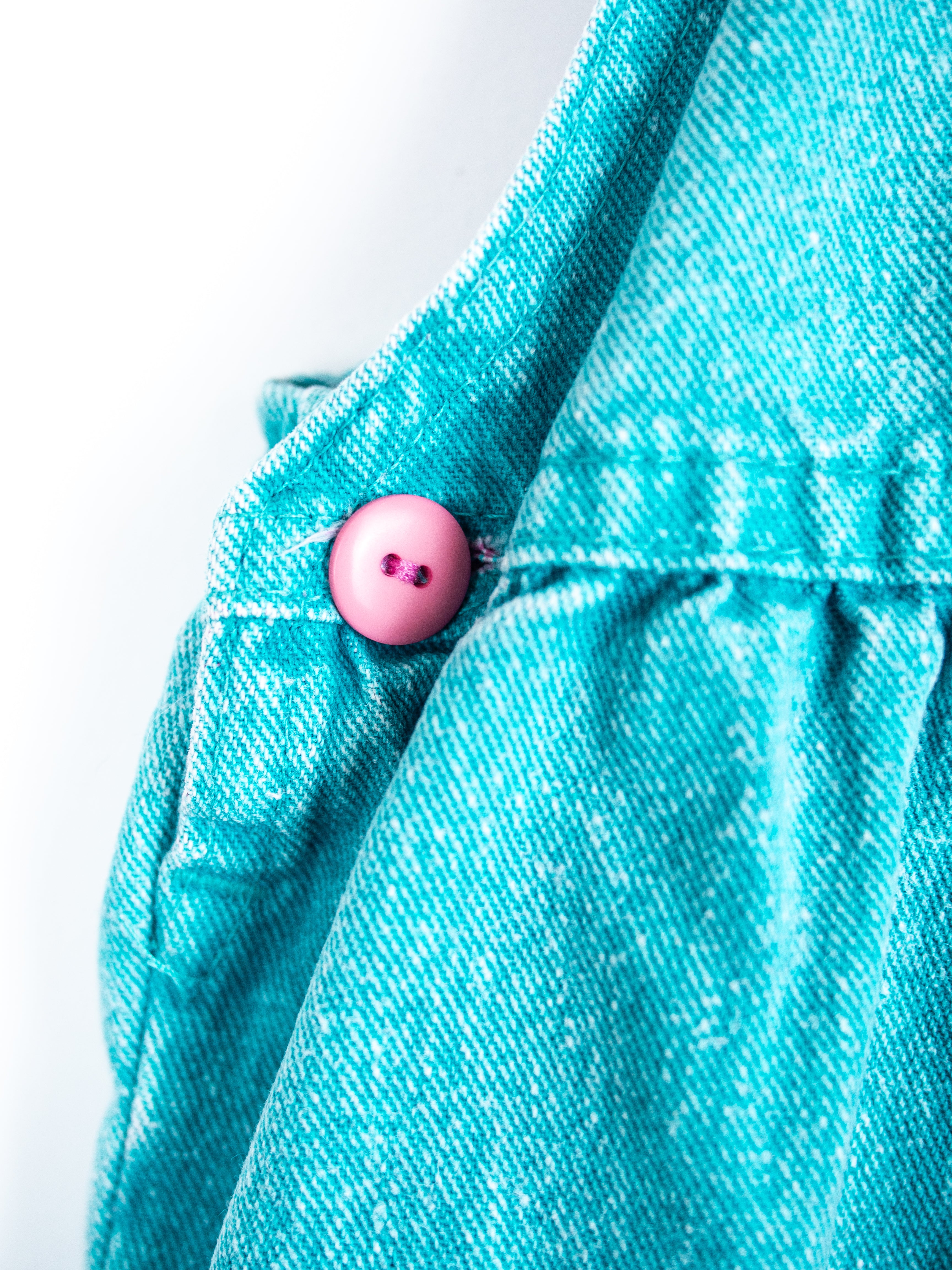 Osh Kosh Vintage Turquoise Dungarees - Age 6 months