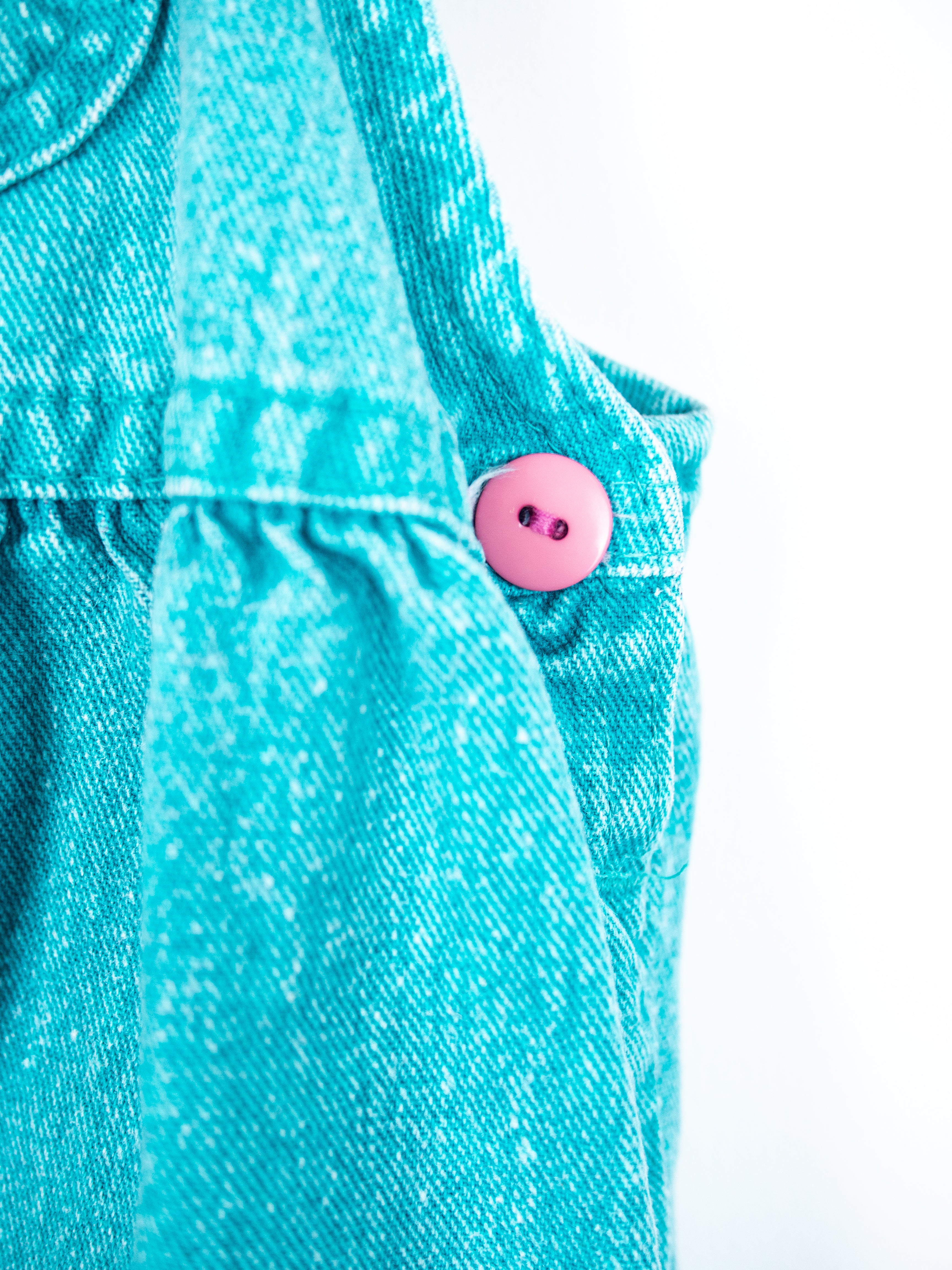 Osh Kosh Vintage Turquoise Dungarees - Age 6 months