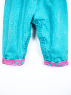 Osh Kosh Vintage Turquoise Dungarees - Age 6 months