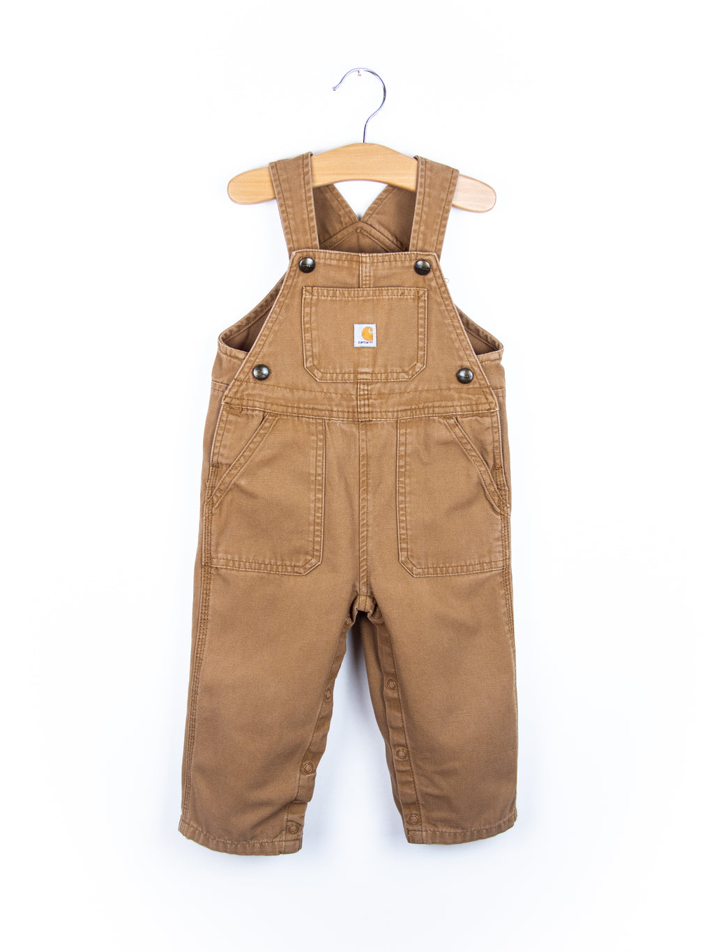Carhartt Brown Canvas Dungarees - Age 18-24 months