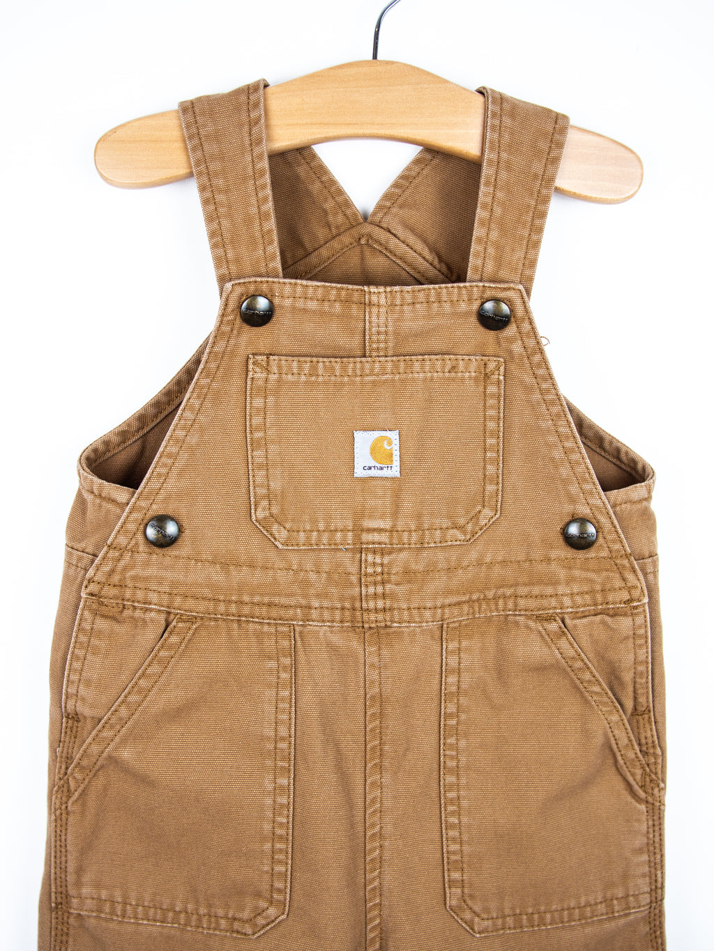 Carhartt Brown Canvas Dungarees - Age 18-24 months