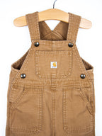 Carhartt Brown Canvas Dungarees - Age 18-24 months