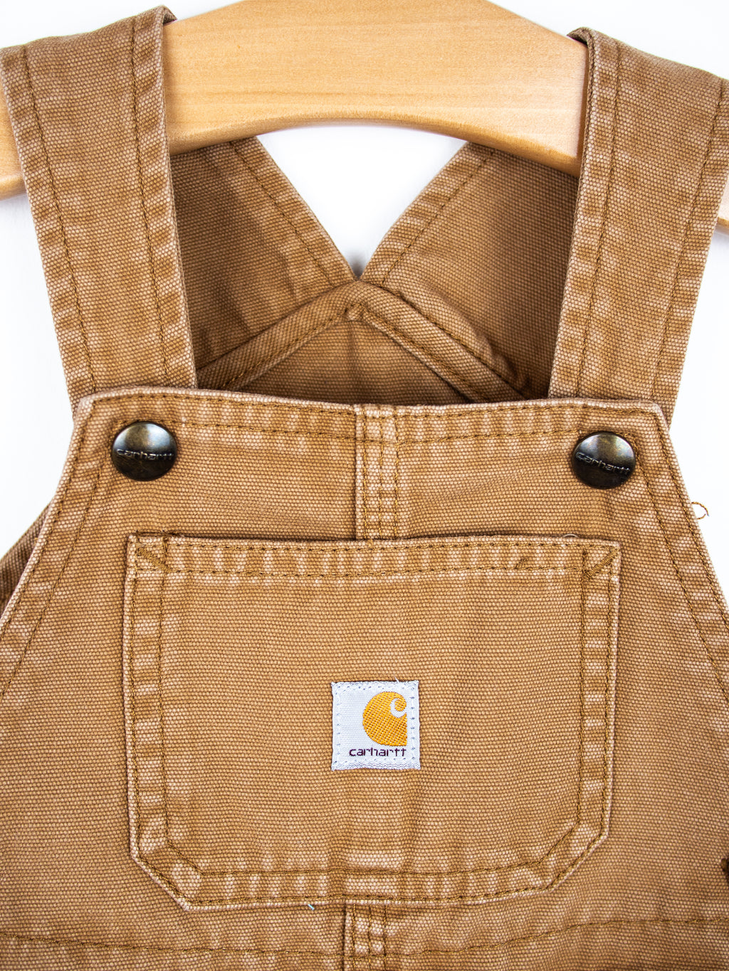 Carhartt Brown Canvas Dungarees - Age 18-24 months