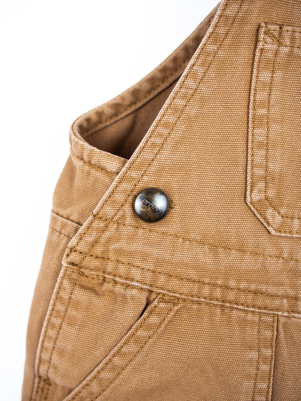 Carhartt Brown Canvas Dungarees - Age 18-24 months