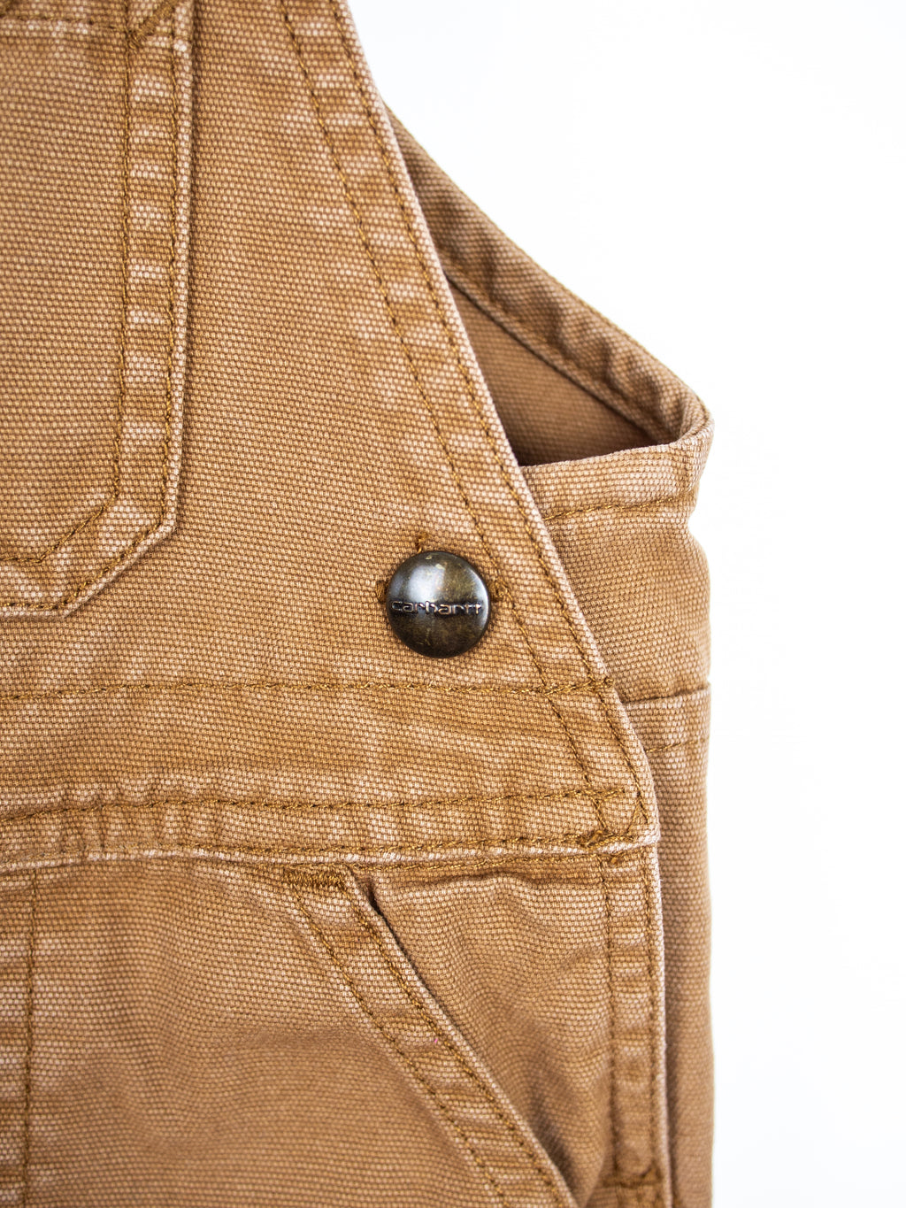 Carhartt Brown Canvas Dungarees - Age 18-24 months
