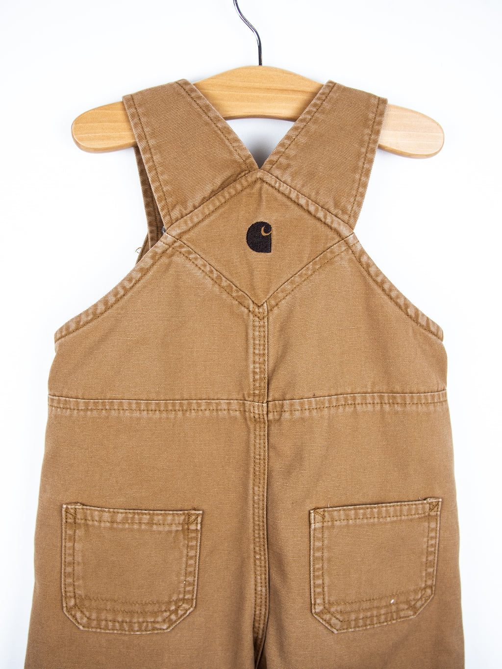 Carhartt Brown Canvas Dungarees - Age 18-24 months