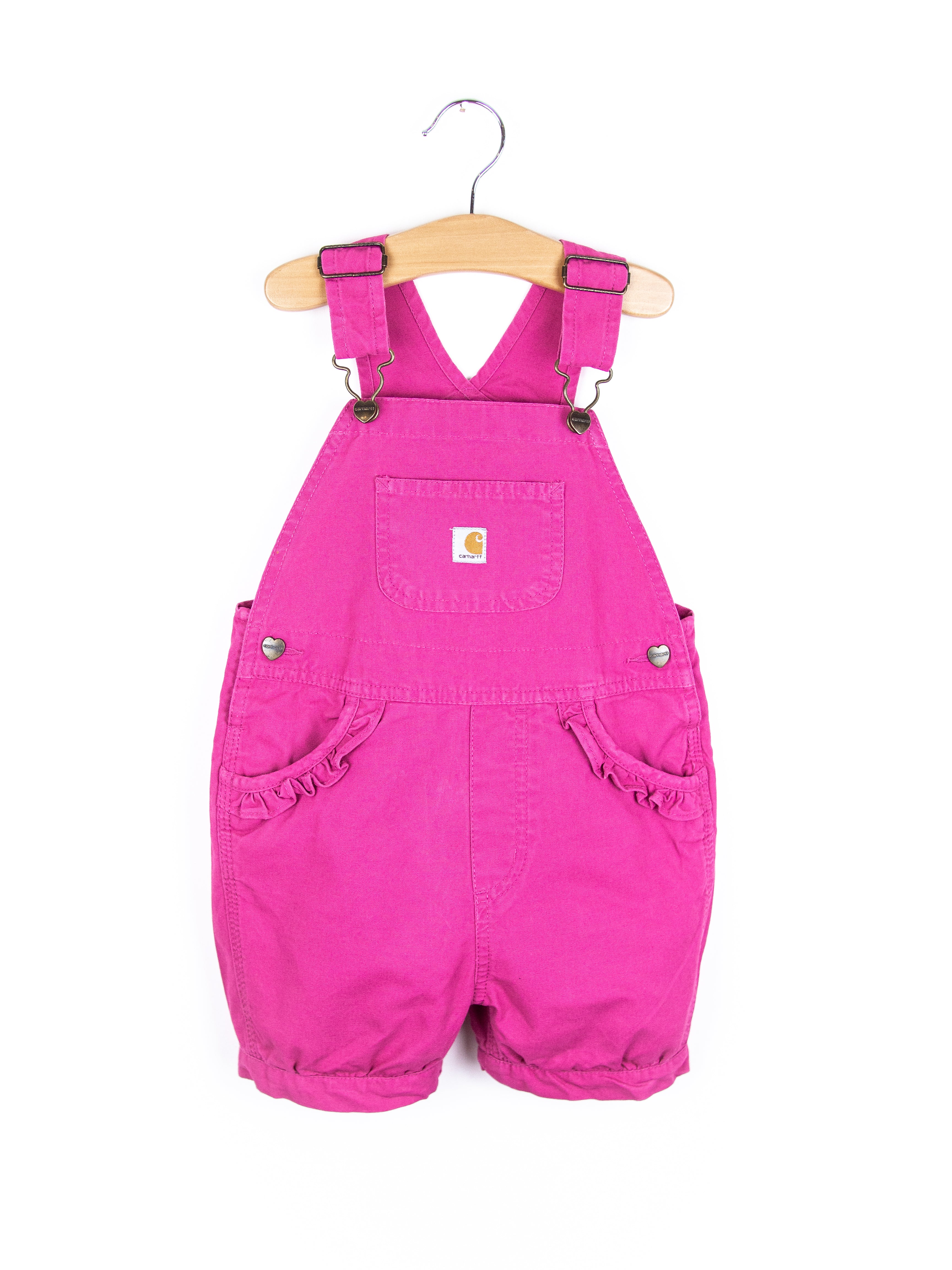 Carhartt Pink Dungaree Shorties - Age 3T