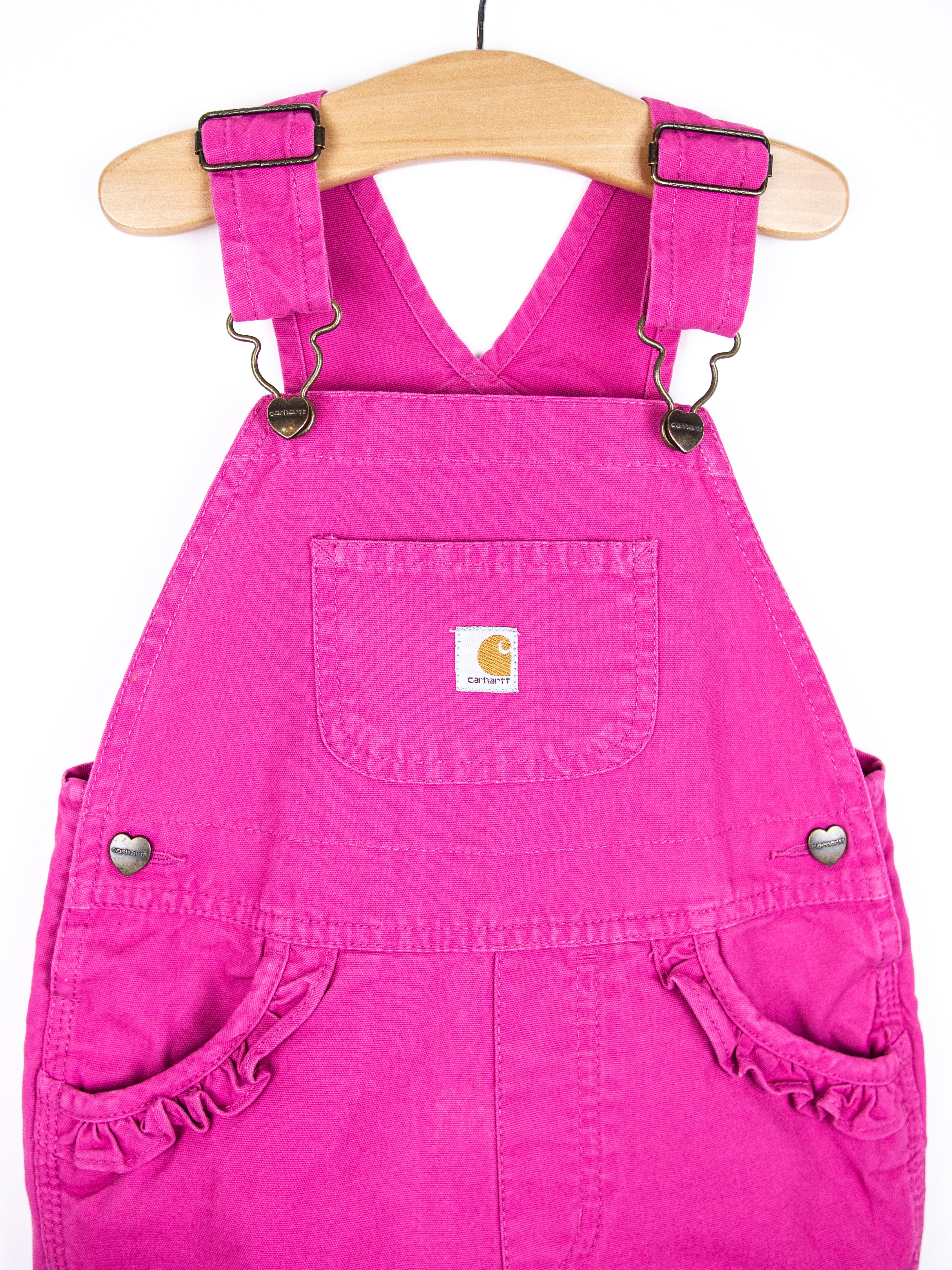 Carhartt Pink Dungaree Shorties - Age 3T