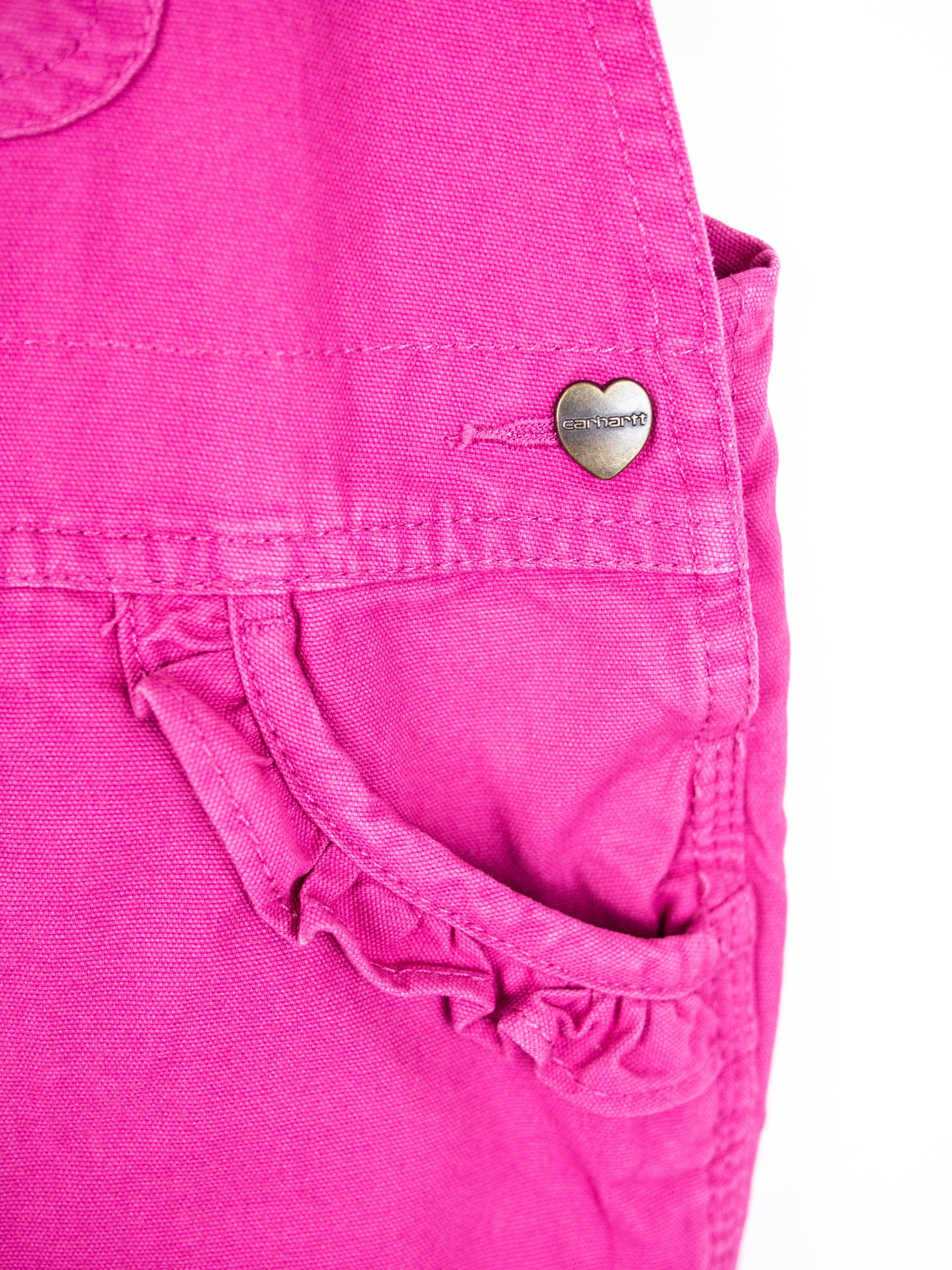Carhartt Pink Dungaree Shorties - Age 3T