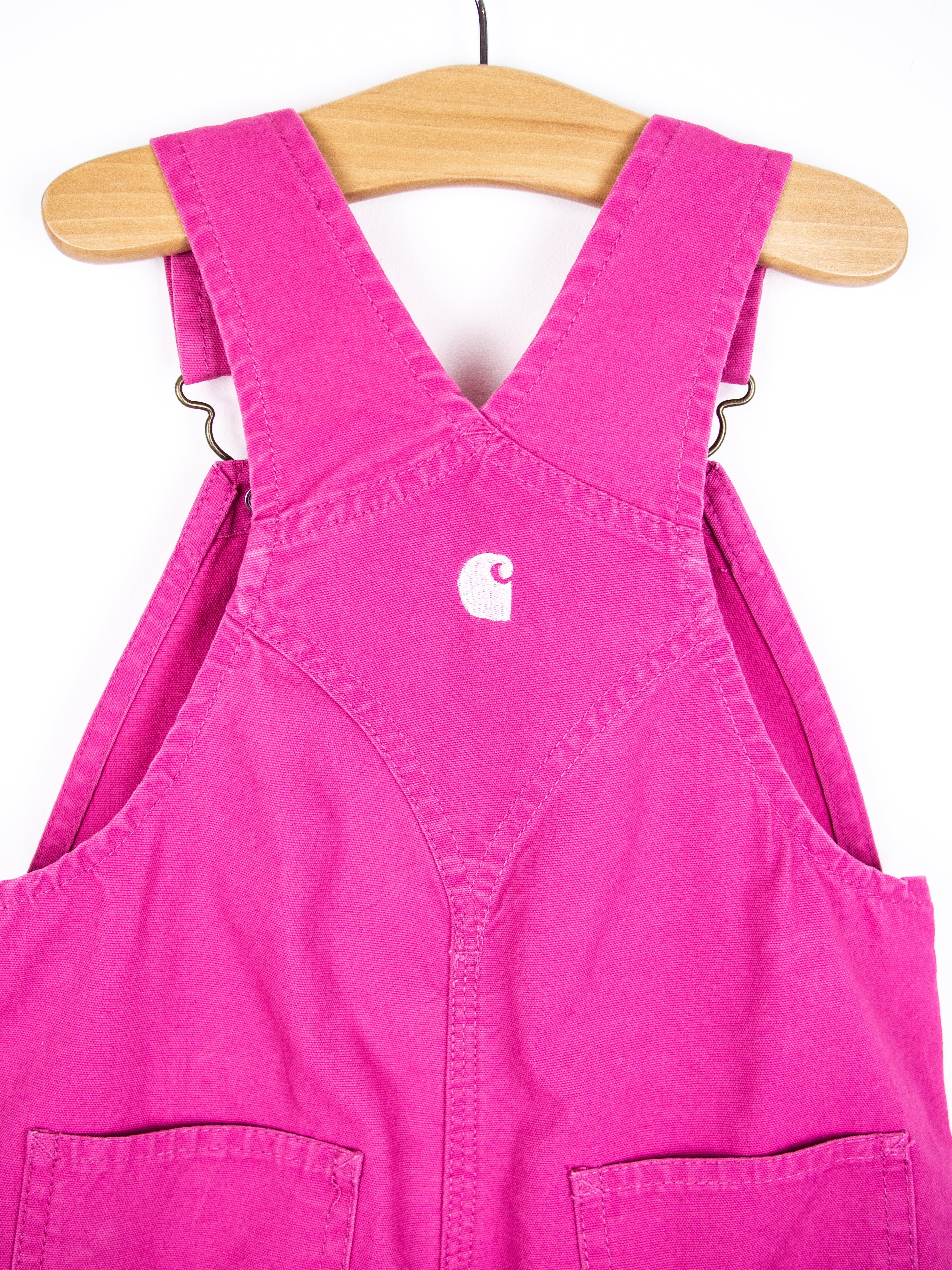 Carhartt Pink Dungaree Shorties - Age 3T