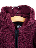 Carhartt Burgundy Teddy Fleece Snowsuit - Age 3-6 months