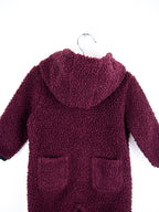Carhartt Burgundy Teddy Fleece Snowsuit - Age 3-6 months