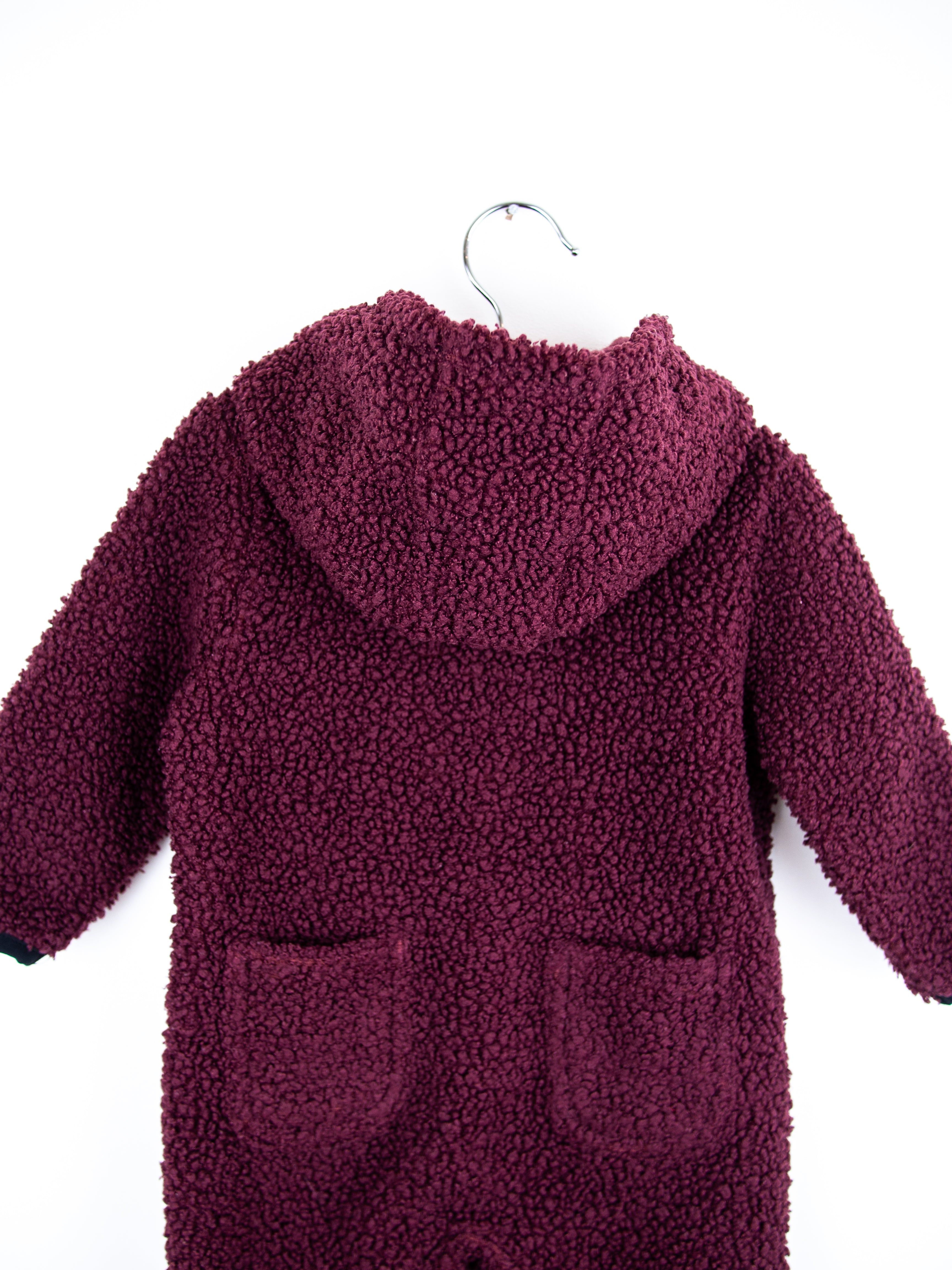 Carhartt Burgundy Teddy Fleece Snowsuit - Age 3-6 months