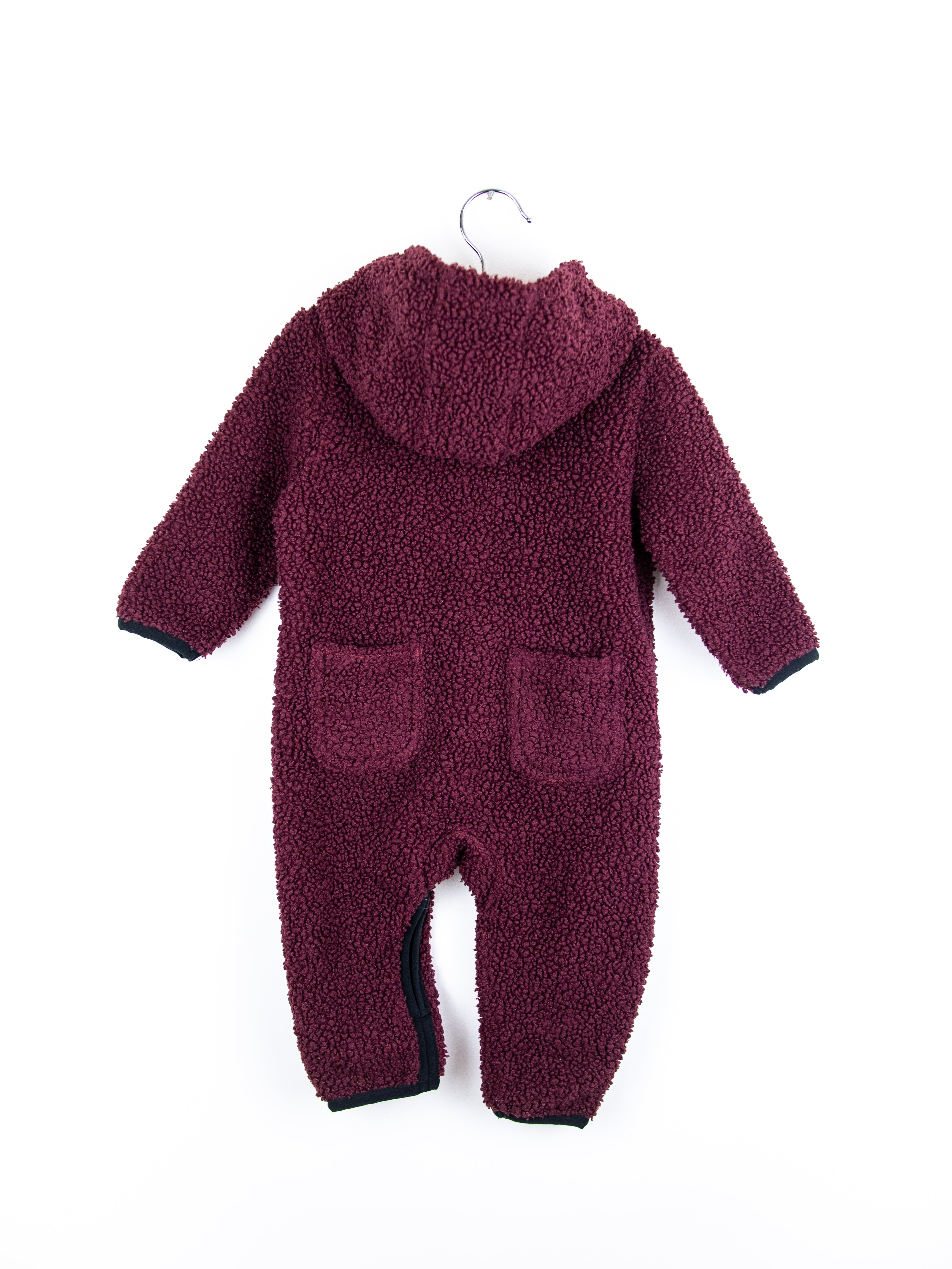 Carhartt Burgundy Teddy Fleece Snowsuit - Age 3-6 months