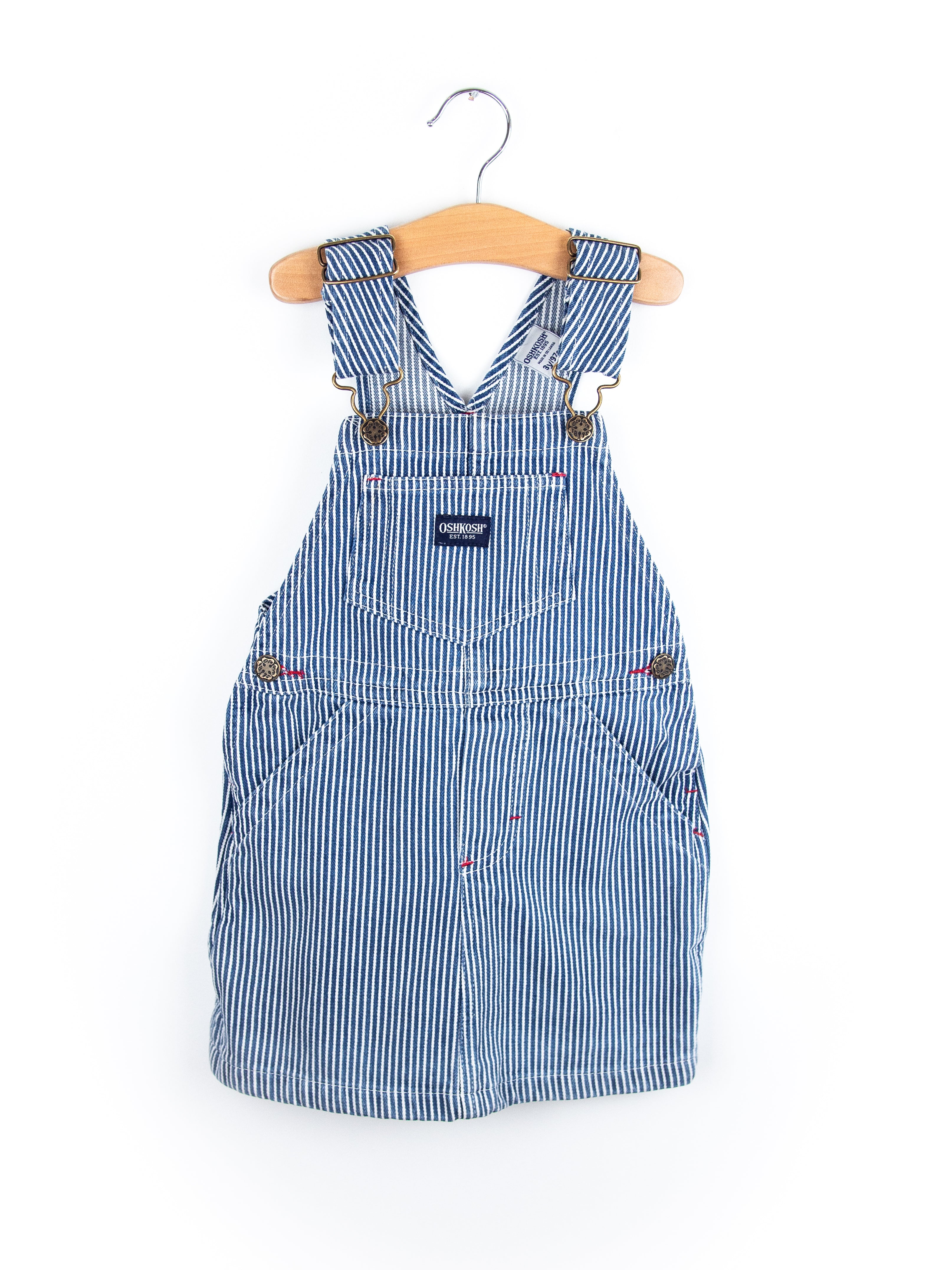 Osh Kosh Hickory Stripe Dress - Age 3 years
