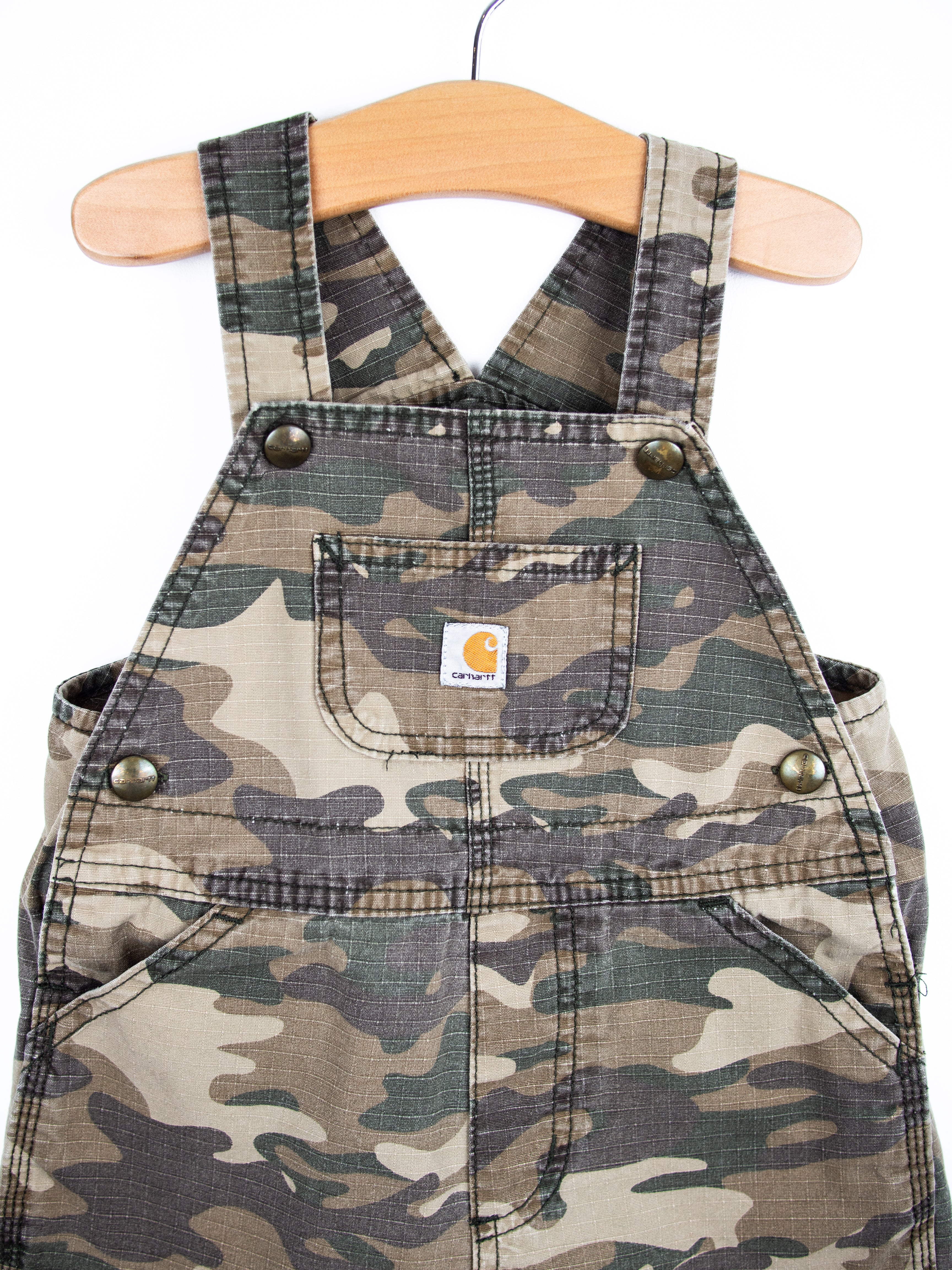 Carhartt Camo Dungaree Shorties - Age 18 months