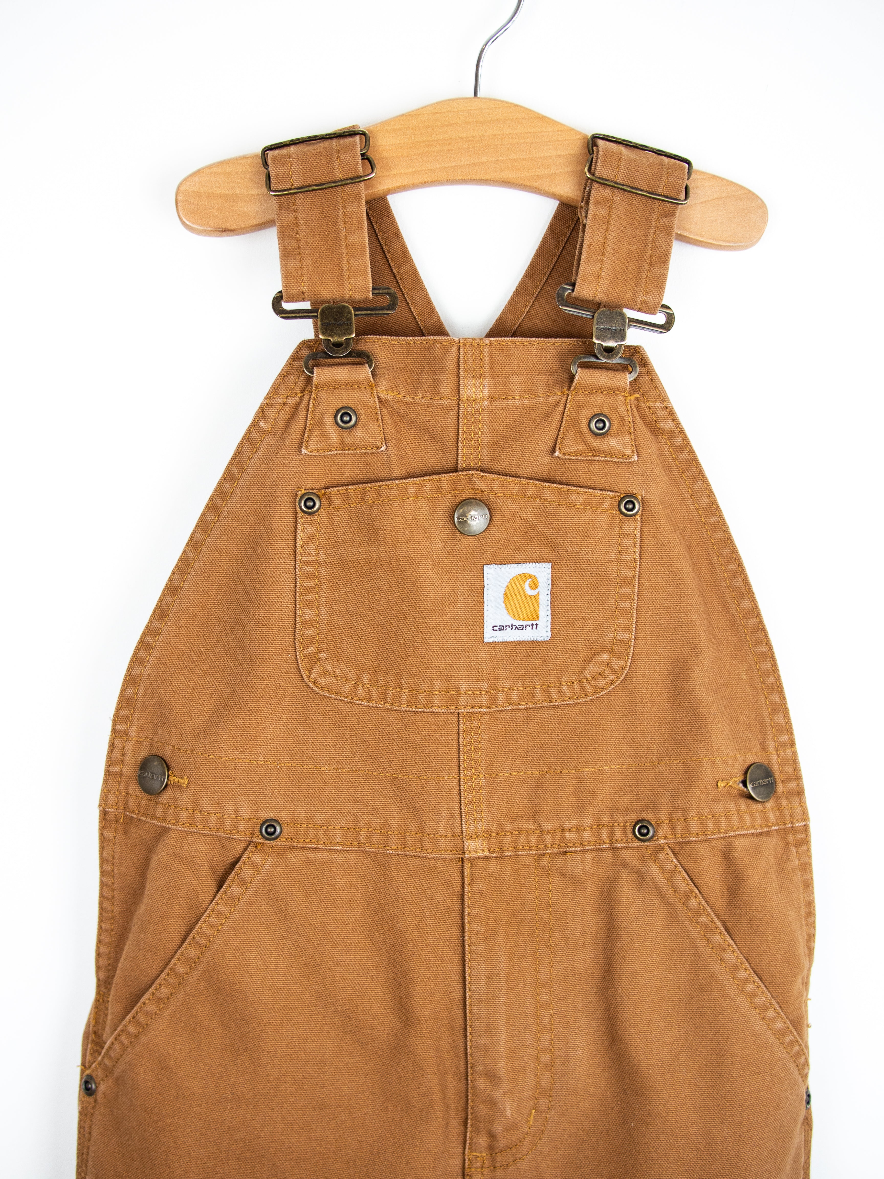 Carhartt Brown Vintage Workwear Dungarees - Age 4T