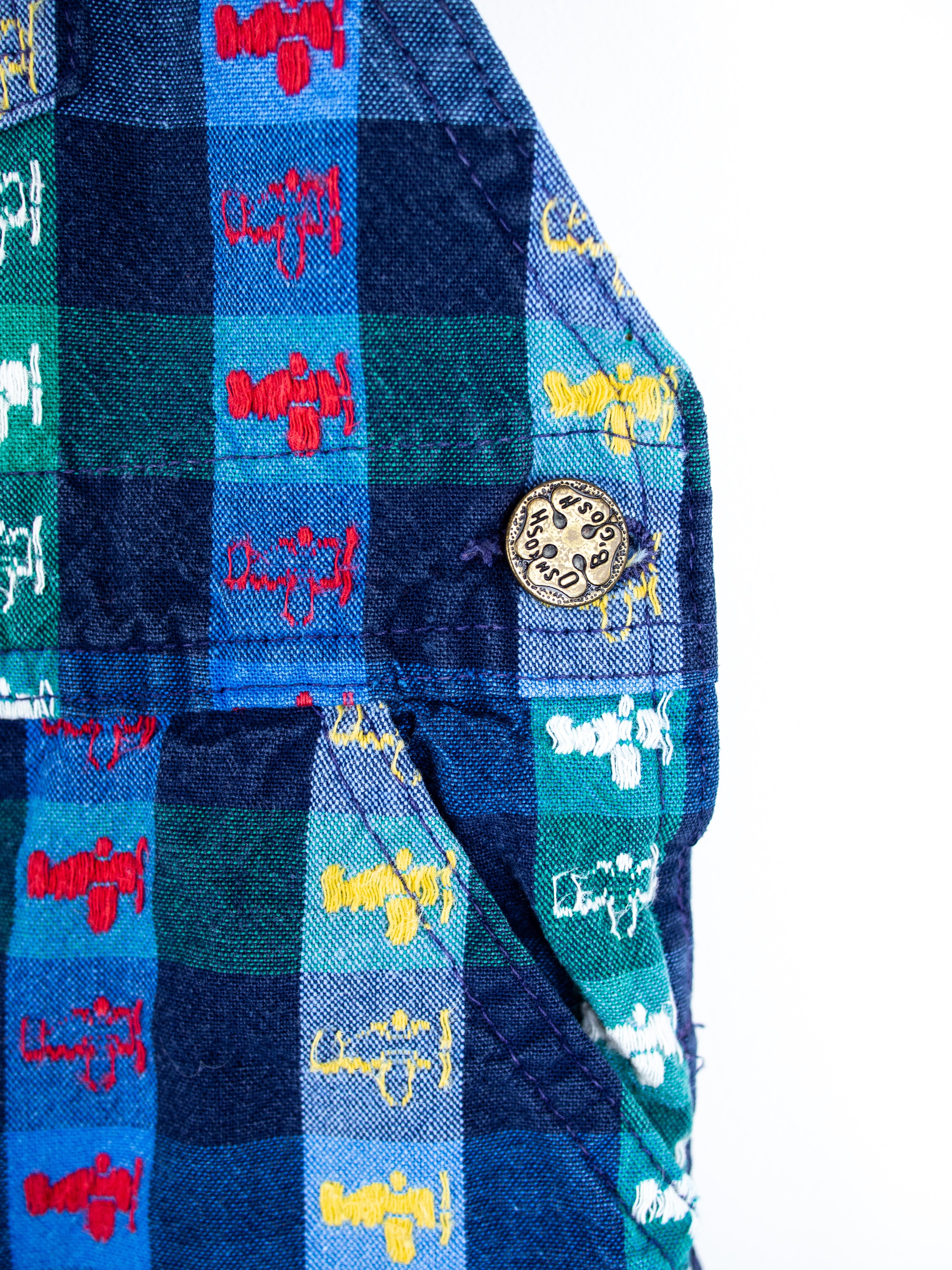 Osh Kosh Vintage Plane Weave Dungarees - Age 3T