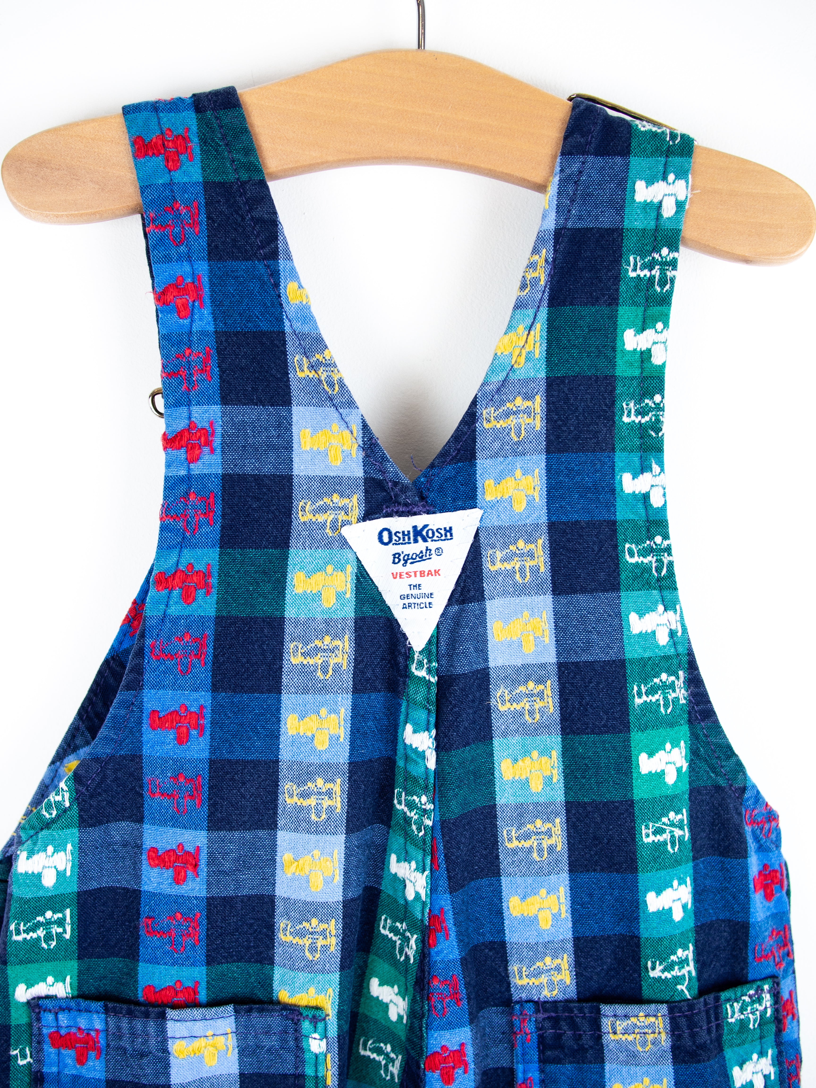 Osh Kosh Vintage Plane Weave Dungarees - Age 3T