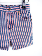 Vintage Stripe Denim Shorts - Age 18-24 months
