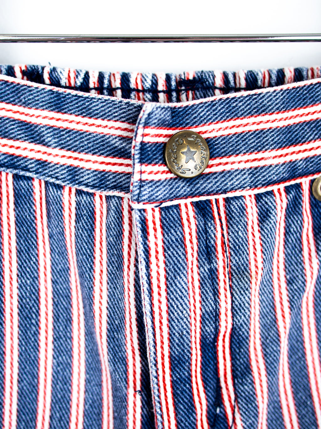 Vintage Stripe Denim Shorts - Age 18-24 months