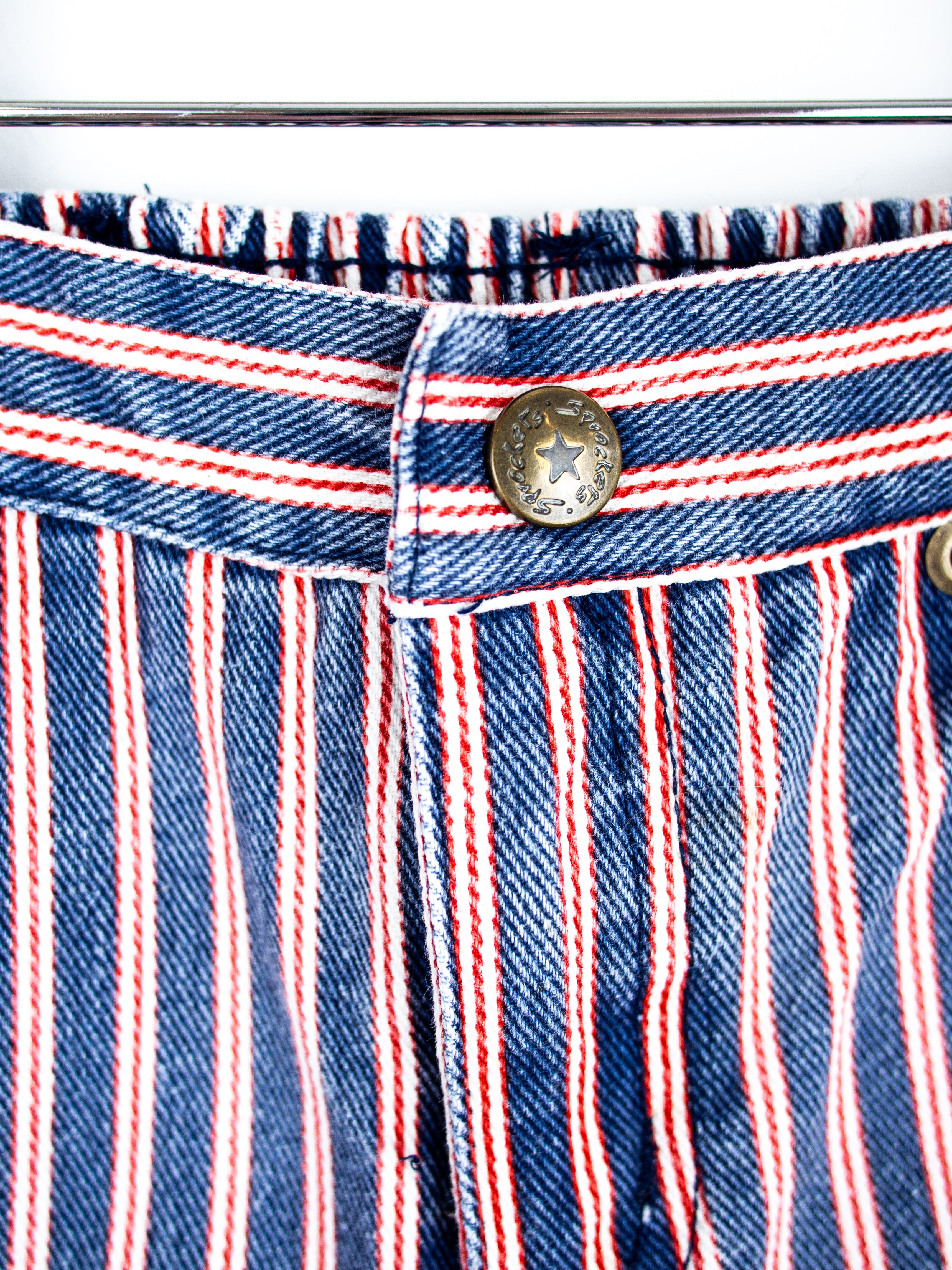 Vintage Stripe Denim Shorts - Age 18-24 months