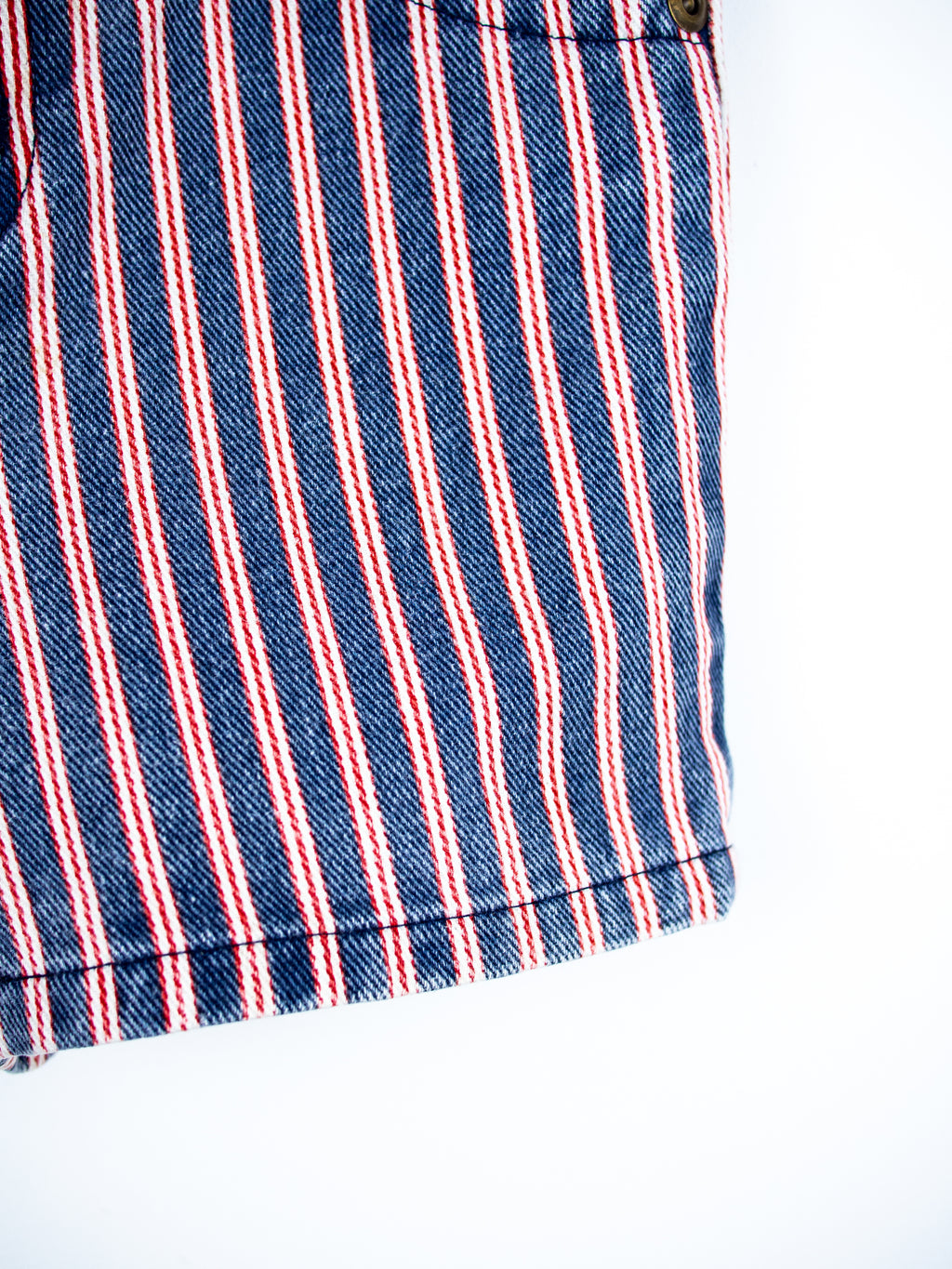 Vintage Stripe Denim Shorts - Age 18-24 months
